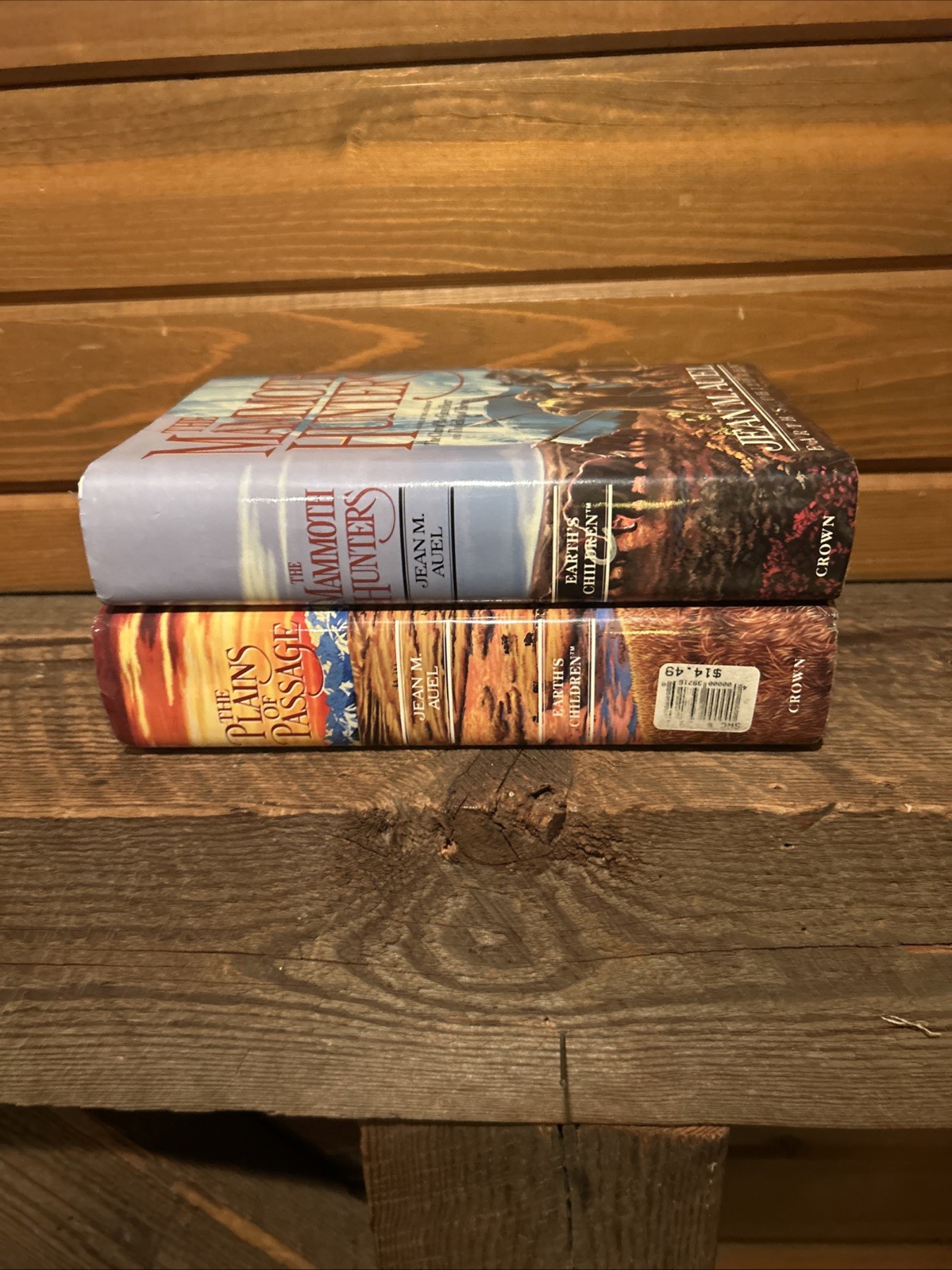 Lot of 2 Jean M. Auel EARTH&rsquo;S CHILDREN Series Harcover First Ed. Books
