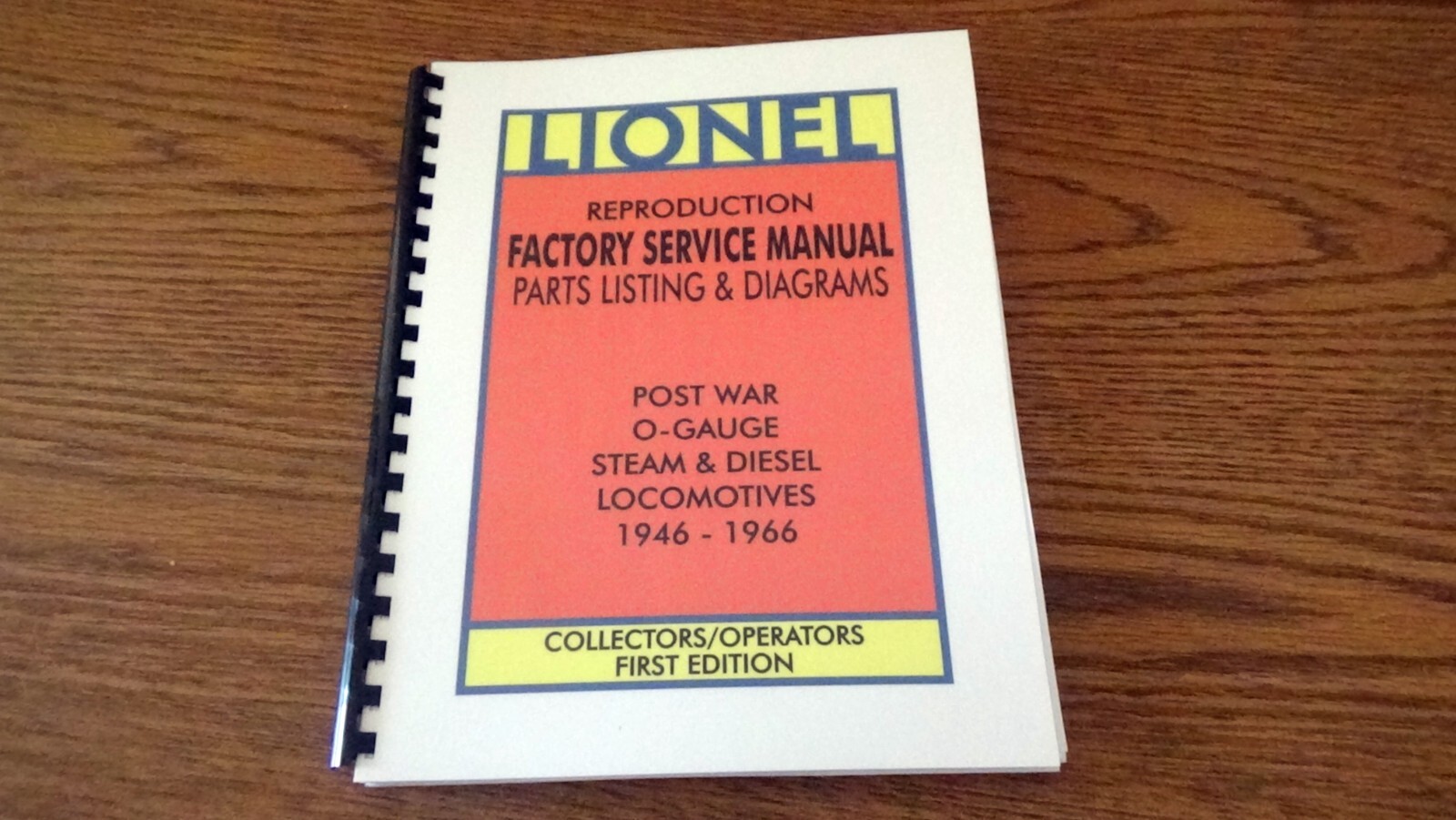 Lionel – Reproduction Factory Service Manuals Bundle of All Four Manuals