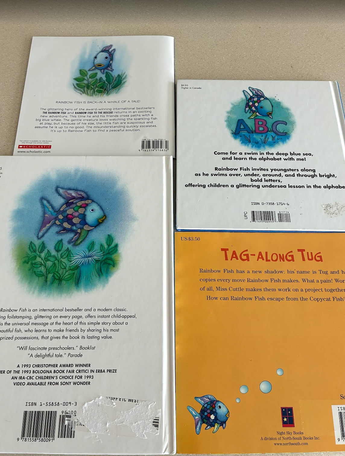 The Rainbow Fish – 2 HC By Pfister, Marcus – GOOD, 2 PB (4 books)