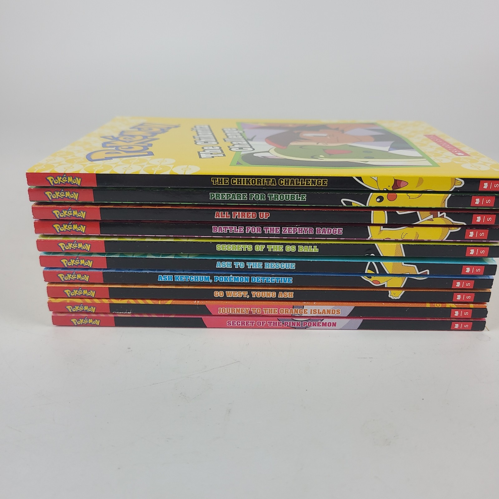 Pokemon Chapter Books Lot of 10 Scholastic Paperback Children&rsquo;s Anime Pikachu