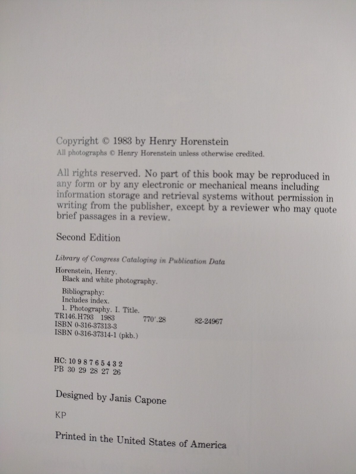 Black and White Photography : A Basic Manual by Henry Horenstein (1983, Trade…