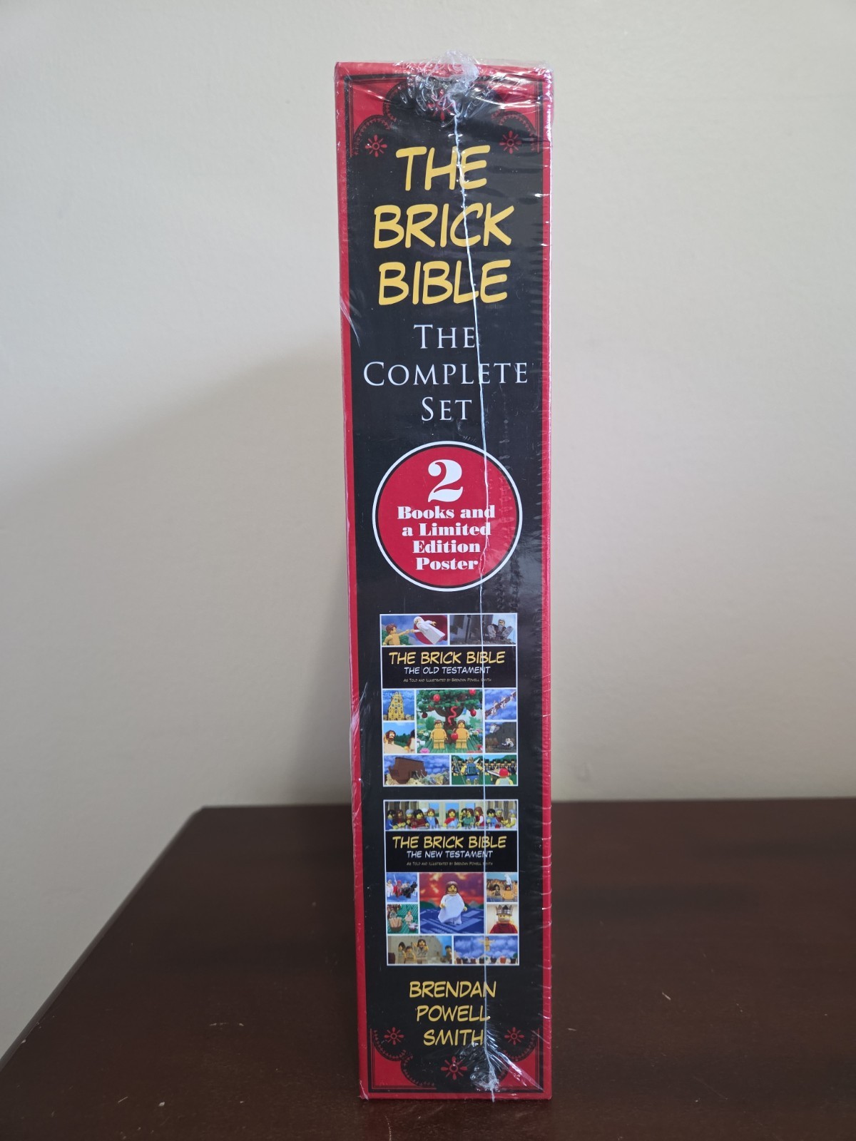 NEW Sealed The Brick Bible Complete Set Old & New Testament LEGO Book Set Poster