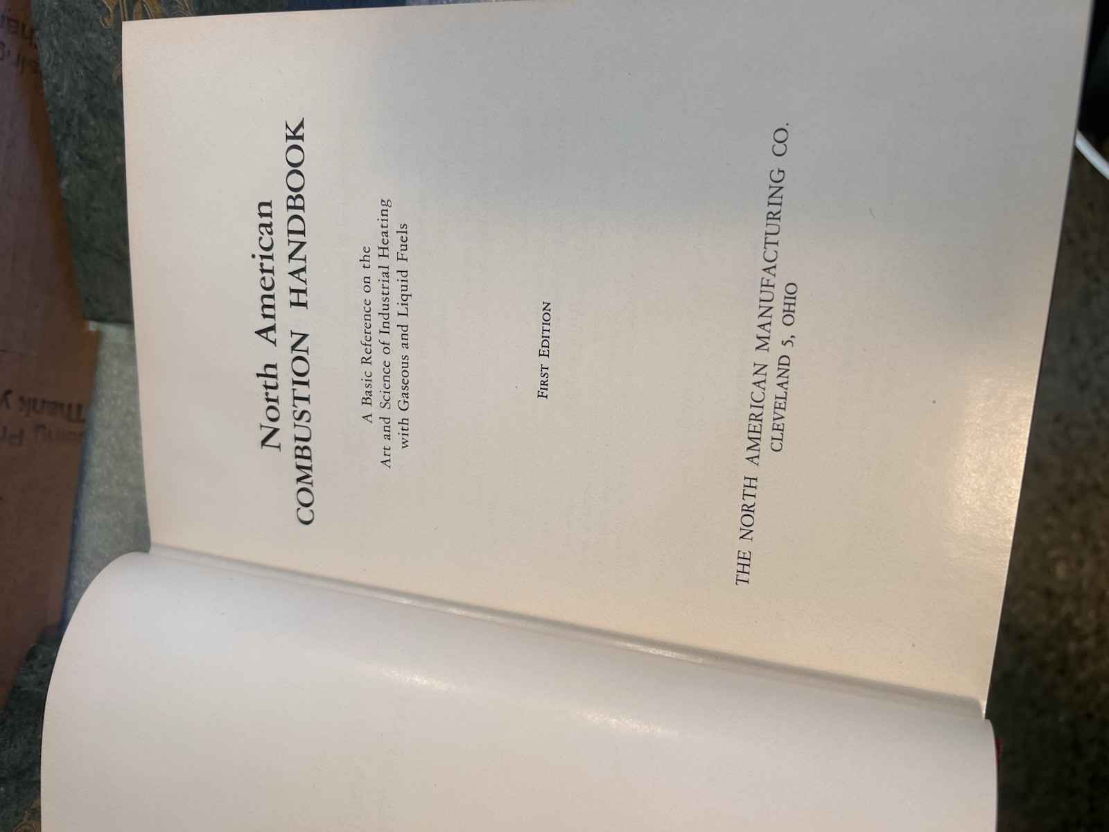 Lot of 2 North American Combustion Handbook 1952 1957 Industrial HC