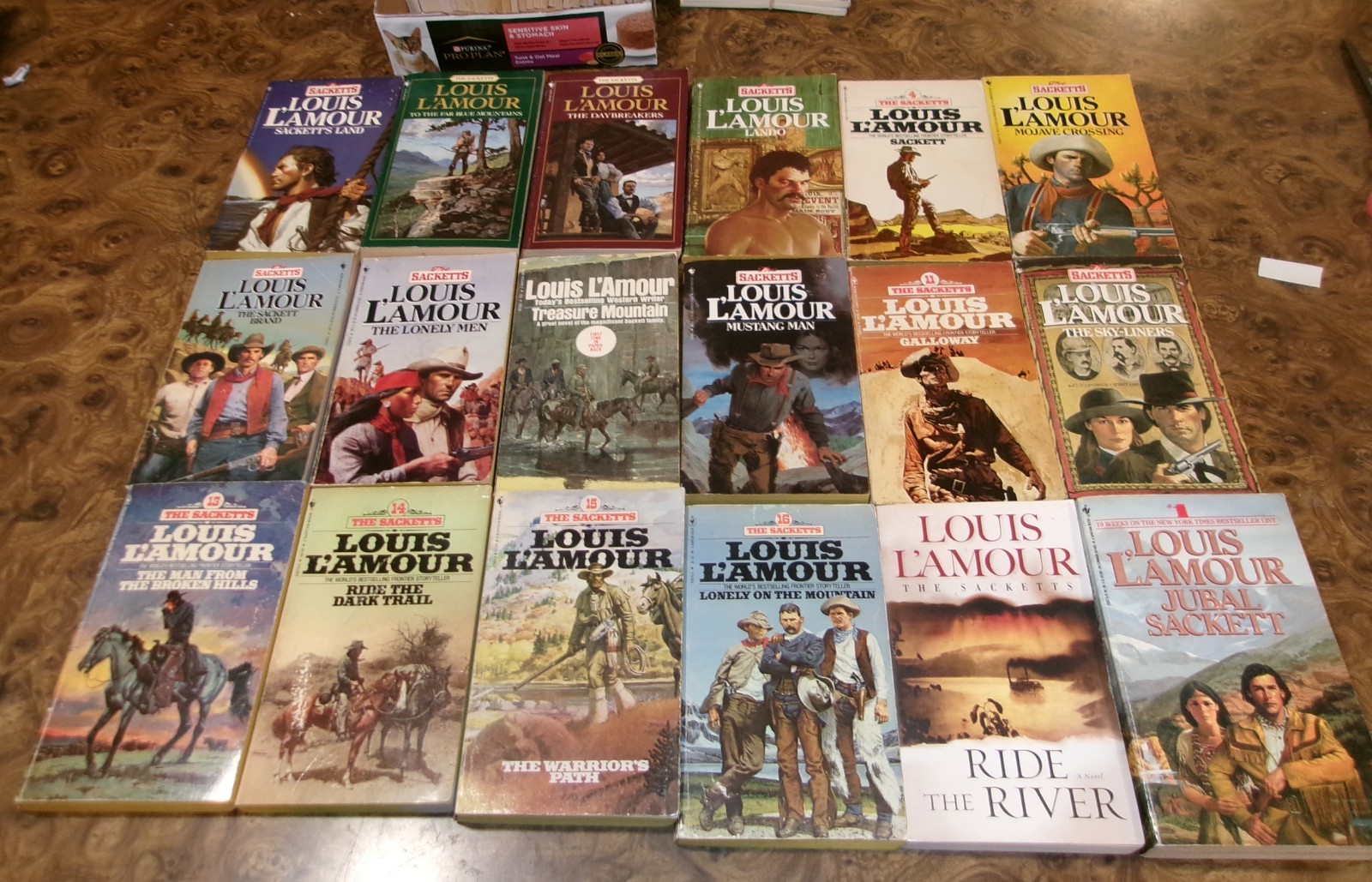 18 The Sacketts Novels Complete Set 1-18 Louis L&rsquo;Amour Books Lot