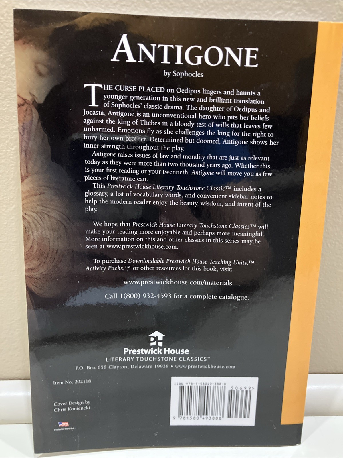 Antigone – Literary Touchstone Edition by Sophocles (Perfect)