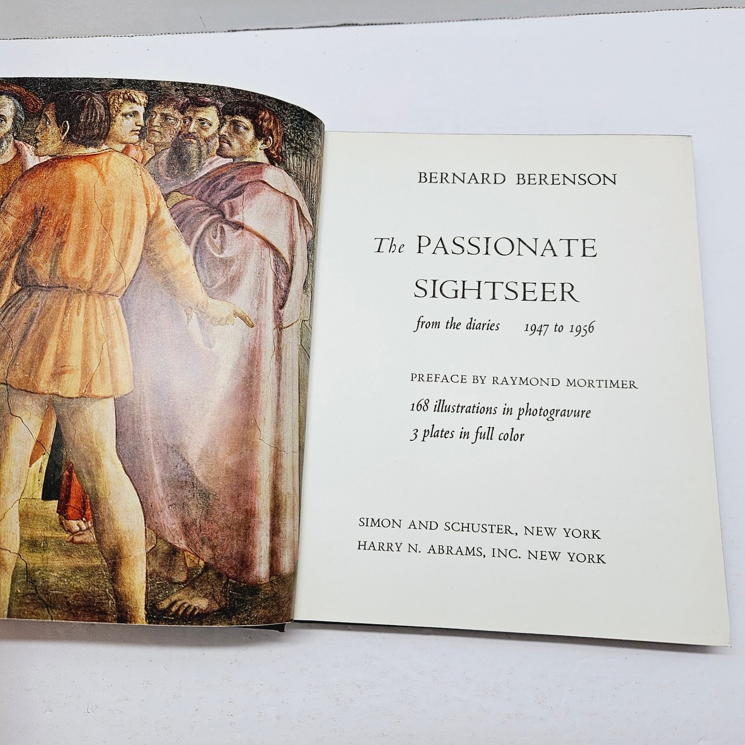 Vintage Art History Diaries – Passionate Sightseer – Bernard Berenson 1960 Hcdj
