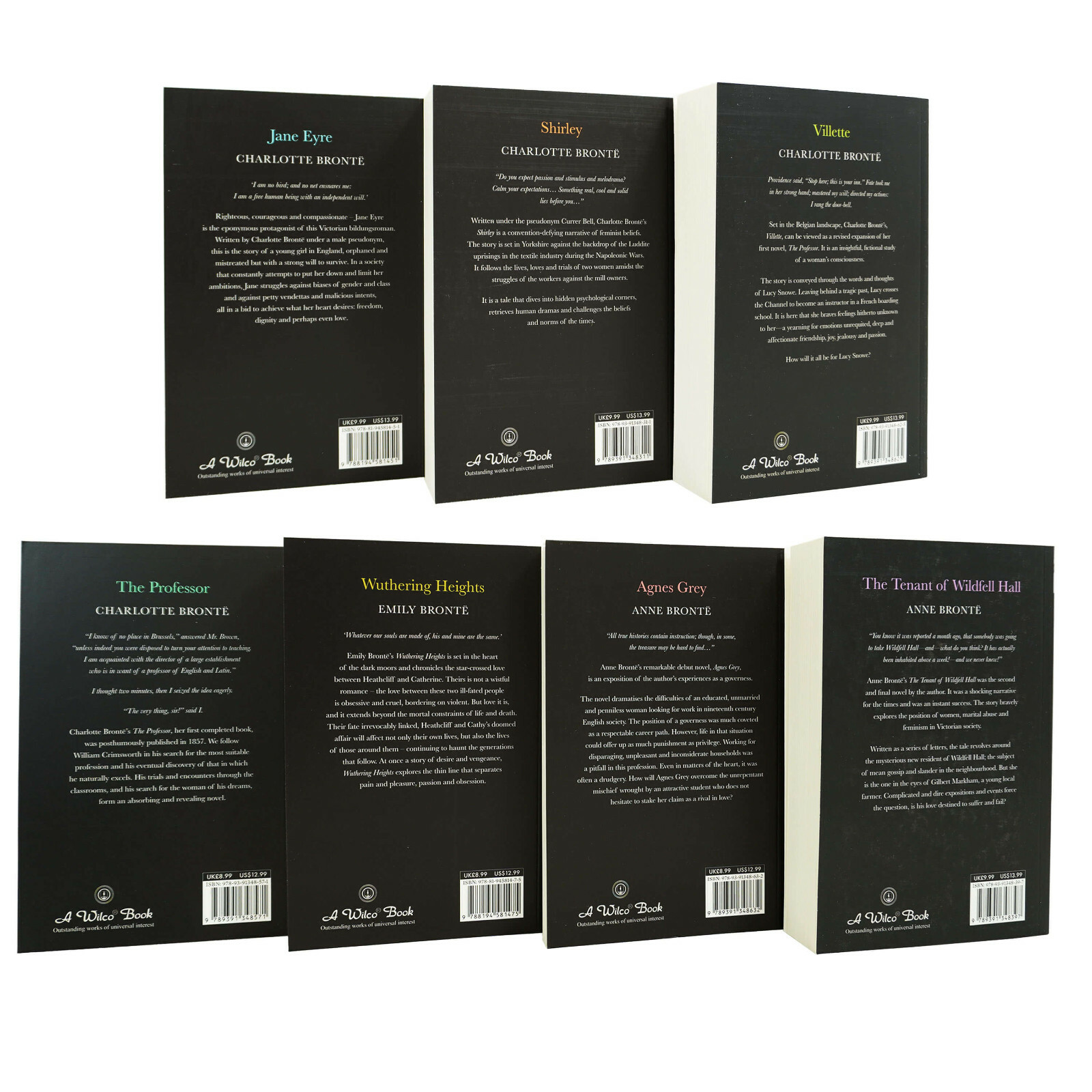 The Bronte Sisters Complete 7 Books Paperback Box Set – Adult – By Anne Bronte