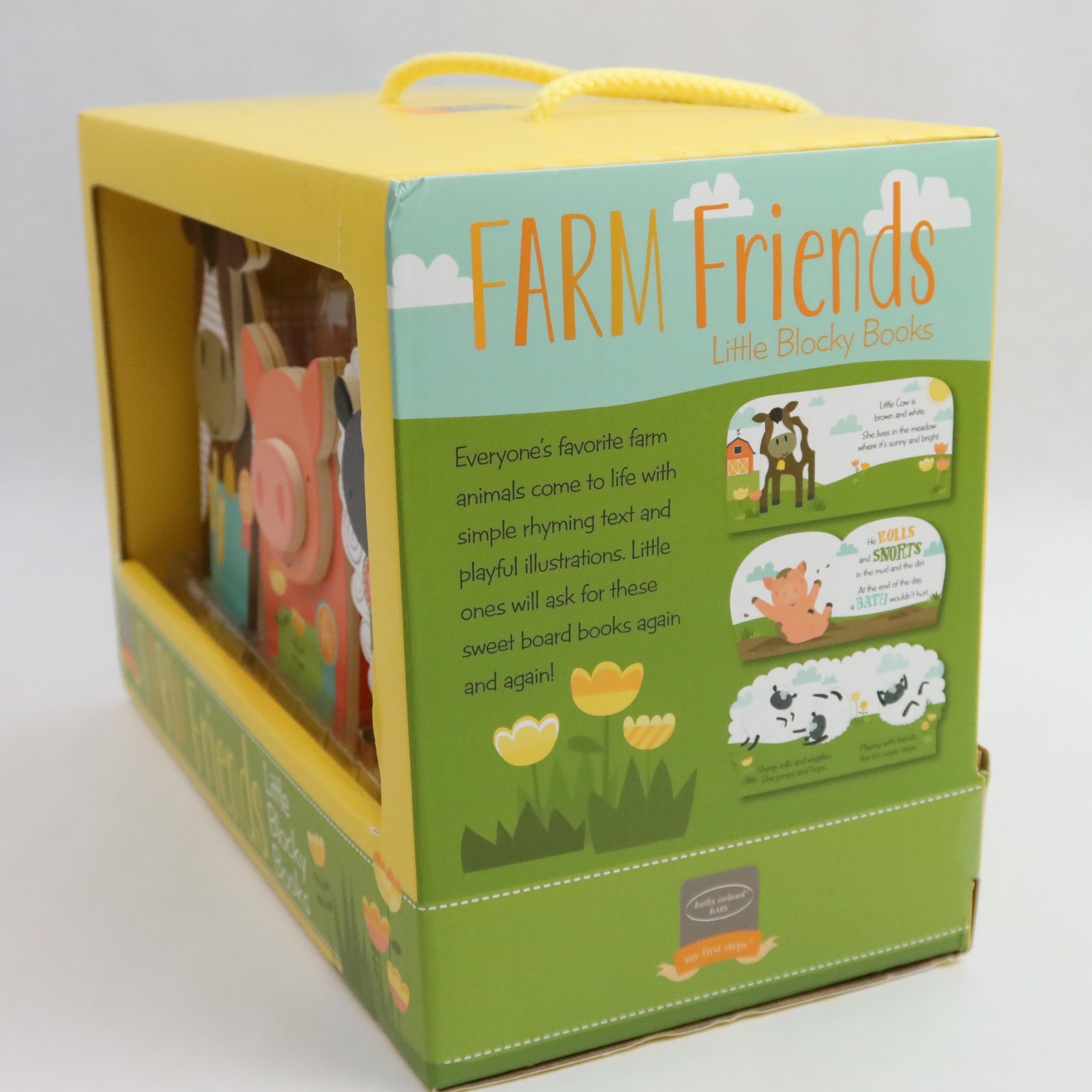 Bendon Farm Friends Little Blocky Books Set Cow Pig Sheep Baby Board Books Kids