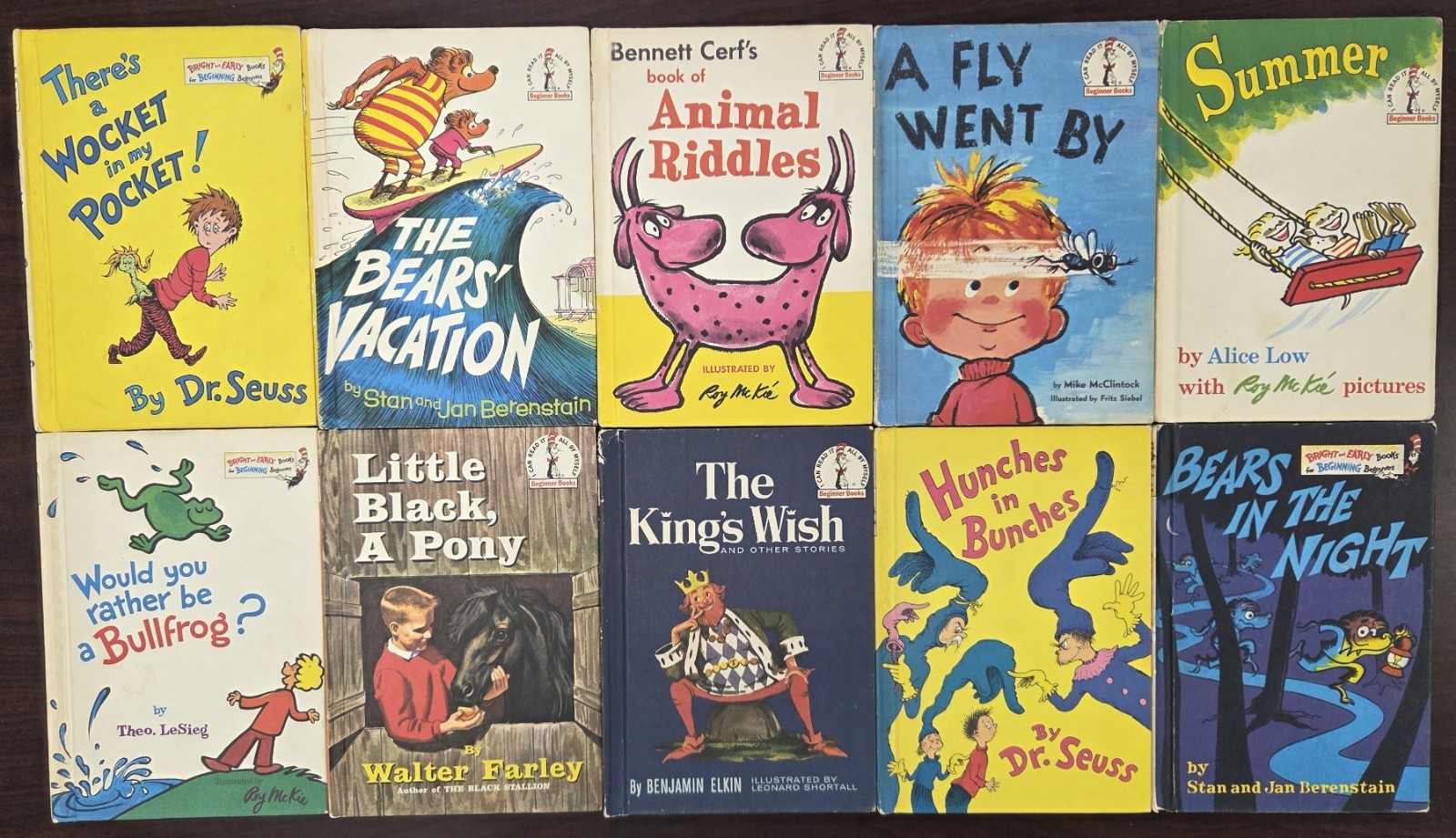 Dr. Suess Bright and Early I Can Read Beginners Books Lot of 60 HC