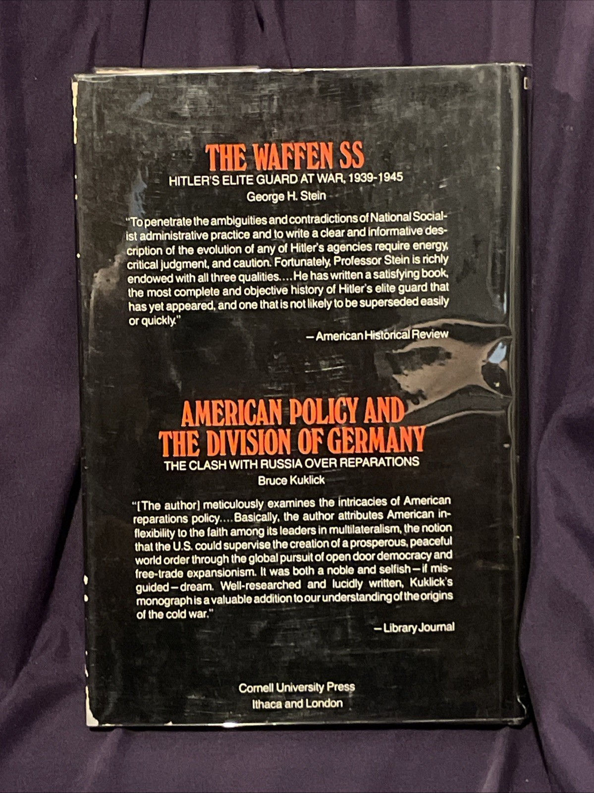 The Nazi Movement United States 1924-1941 CR 1974 Sander A Diamond History B231