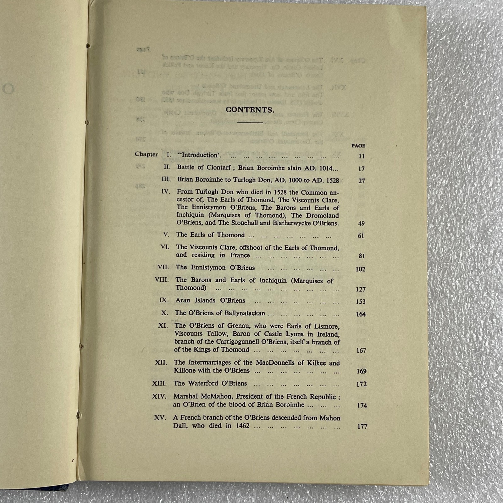 History of the O&rsquo;BRIENS : from Brian Boroimhe A.D. 1000 to 1945 HCDJ illustrated