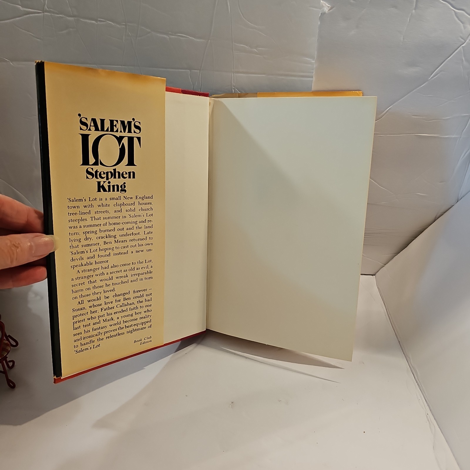 1975 SALEM&rsquo;S LOT Stephen King Hardcover First Book Club Edition BCE