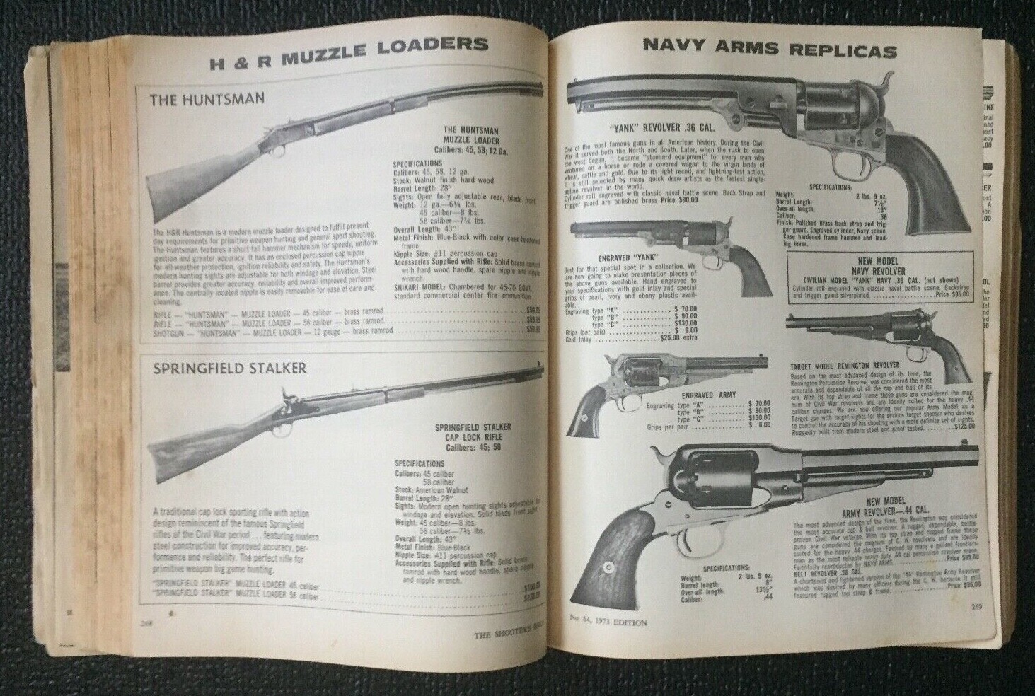 THE SHOOTER&rsquo;S BIBLE #64 1973 ED. HUNTING GUNS & ACCESSORIES CATALOG 576 PAGES