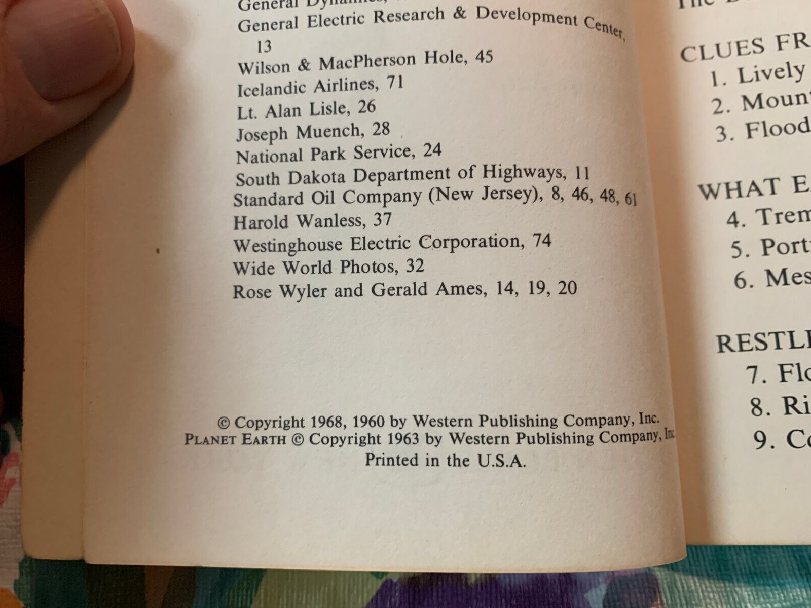 1968 « Inside The Earth » By Rose Wyler & Gerald Ames PB A Golden Book 7707