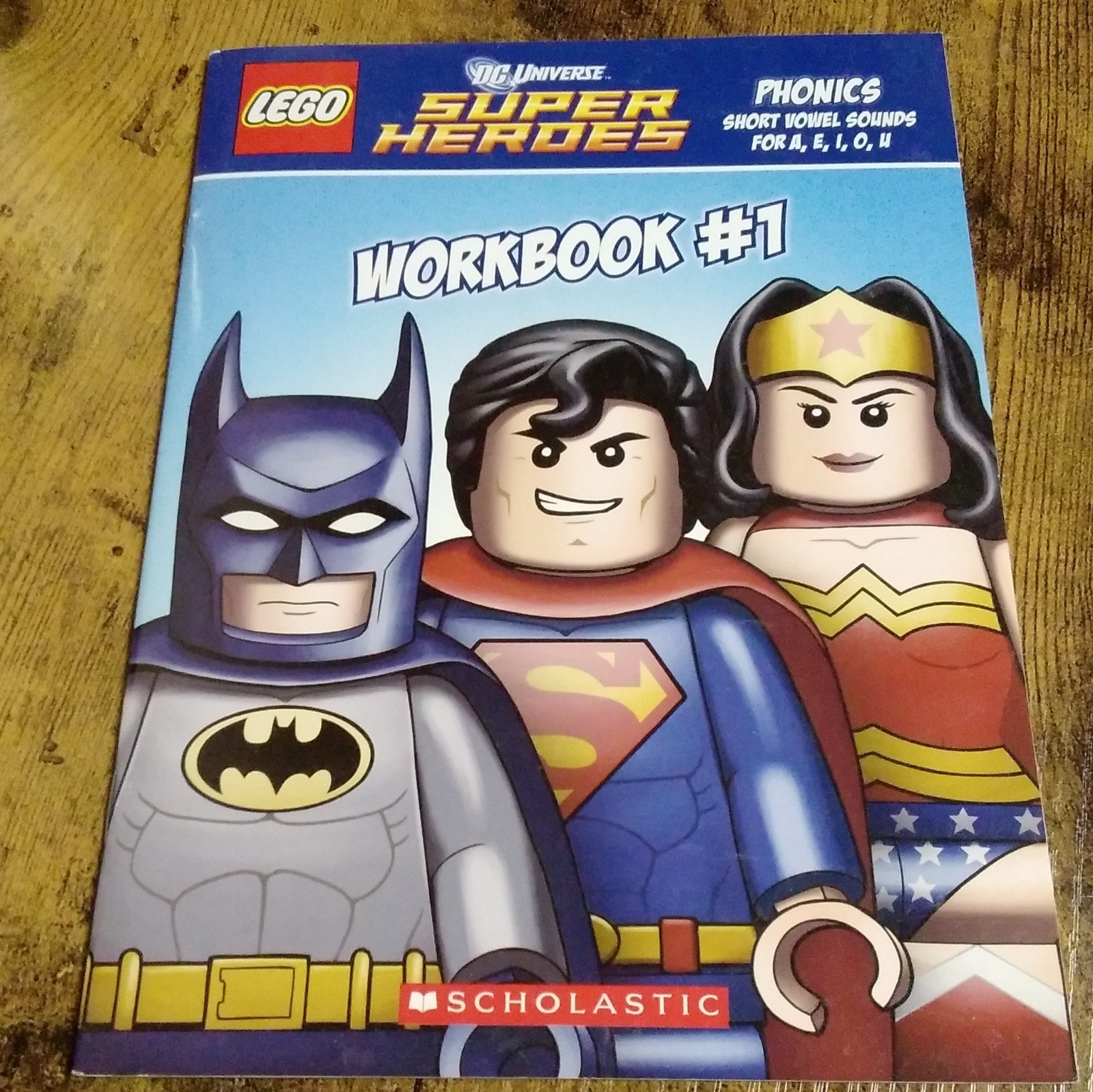 LEGO DC Universe Super Heroes Short Vowels Phonics Workbook #1 PB Ages 4-8