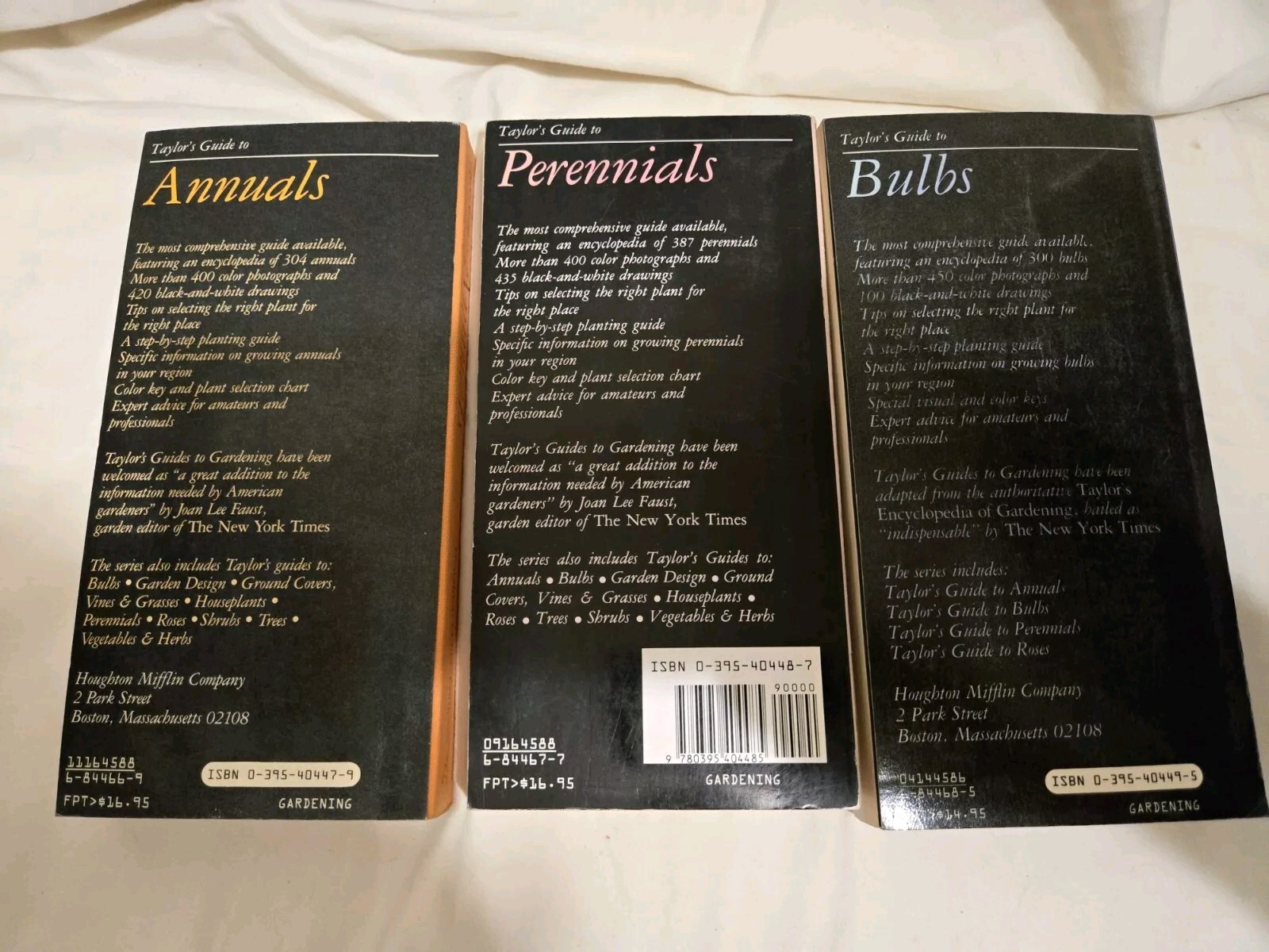 Taylor&rsquo;s Guides to Gardening: Annuals, Bulbs,Perennials First Editions Softcover