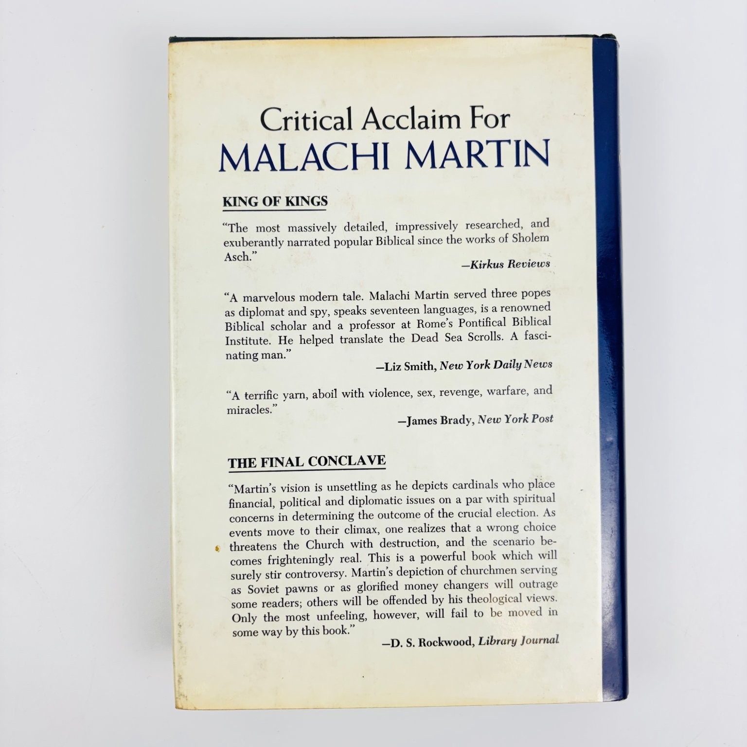 Decline & Fall of the Roman Church Malachi Martin 1981 Catholic History