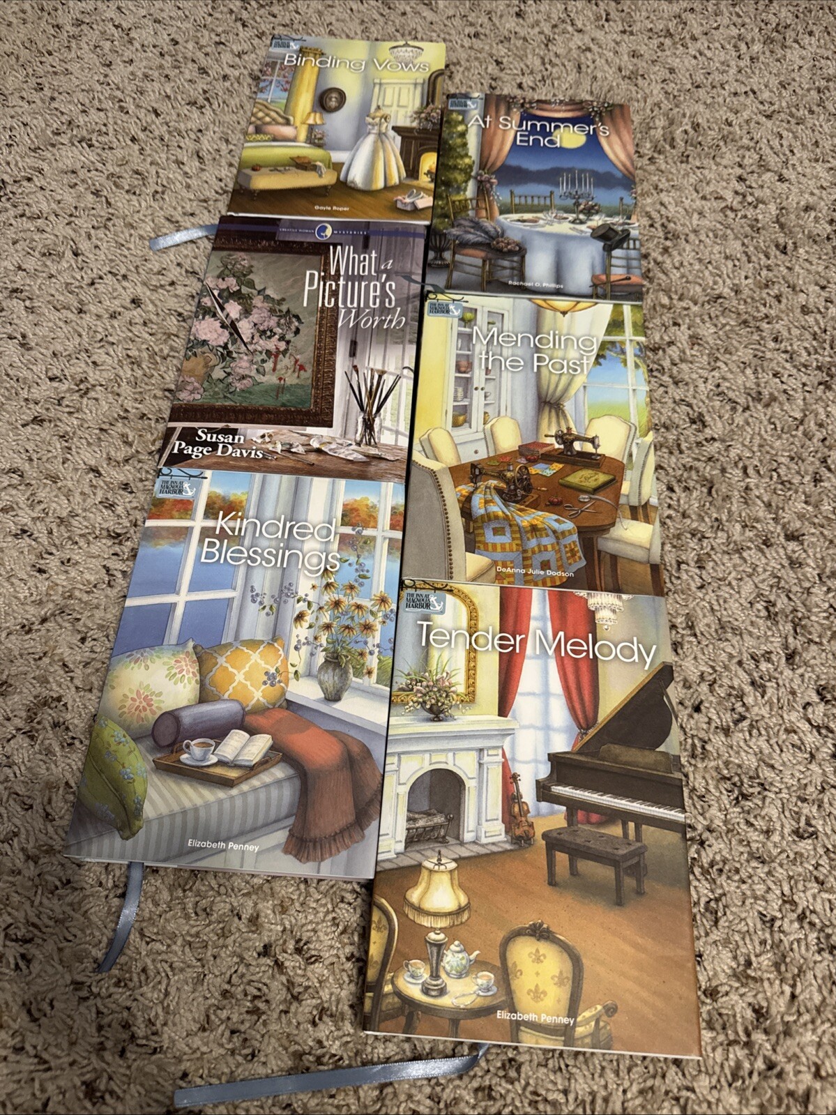Lot 6 Christian Romance Paperback Book Lot Nantucket Mysteries Women’s Fiction