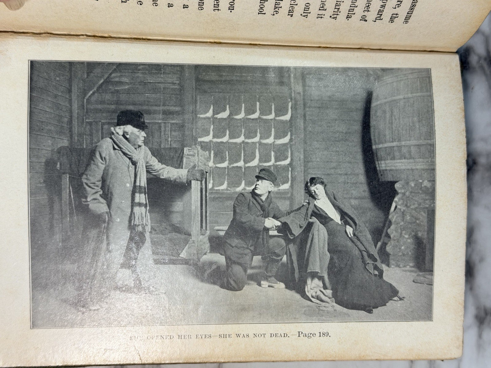 ANTIQUE BOOK 1900 , Way Down East, by Grismer, HB, Illustrated (2653)