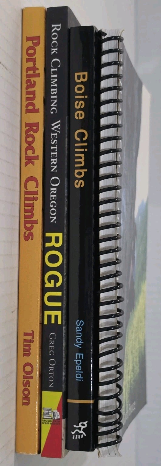 Lot Of 4 Pacific Northwest Rock Climbing Books – Oregon Washington Idaho