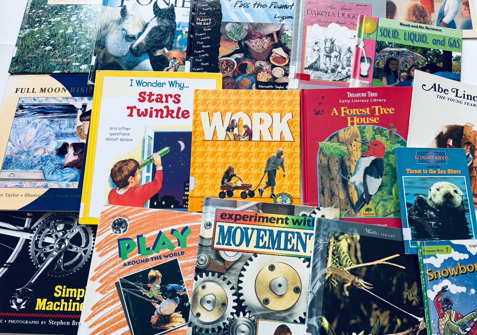 Lot of 10 Random Children&rsquo;s Books, Grades 2-3, Homeschool Library/Teacher Librar