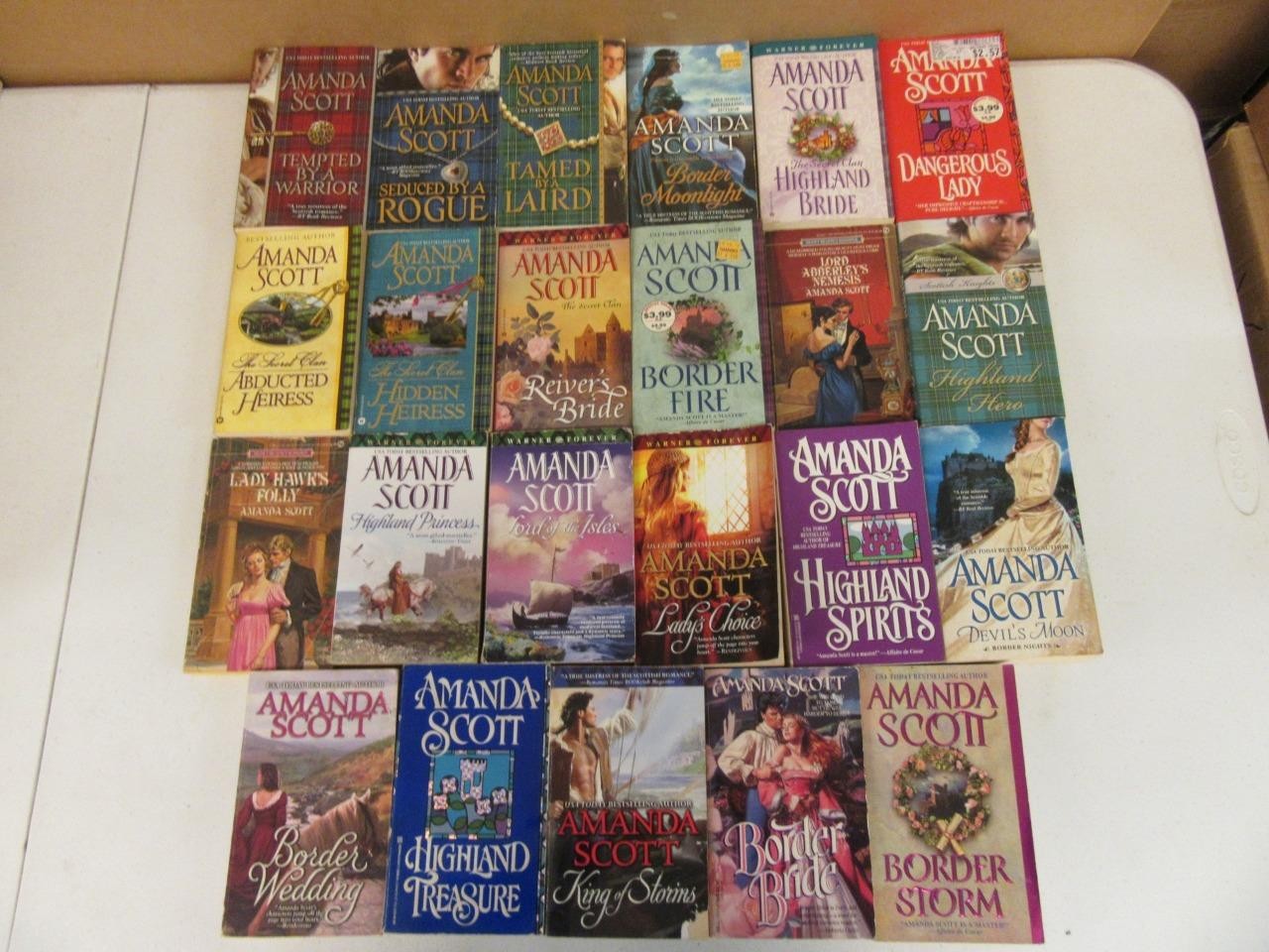 BIG Lot (23) AMANDA SCOTT Historical Romance Books (2) COMPLETE SERIES GALLOWAY