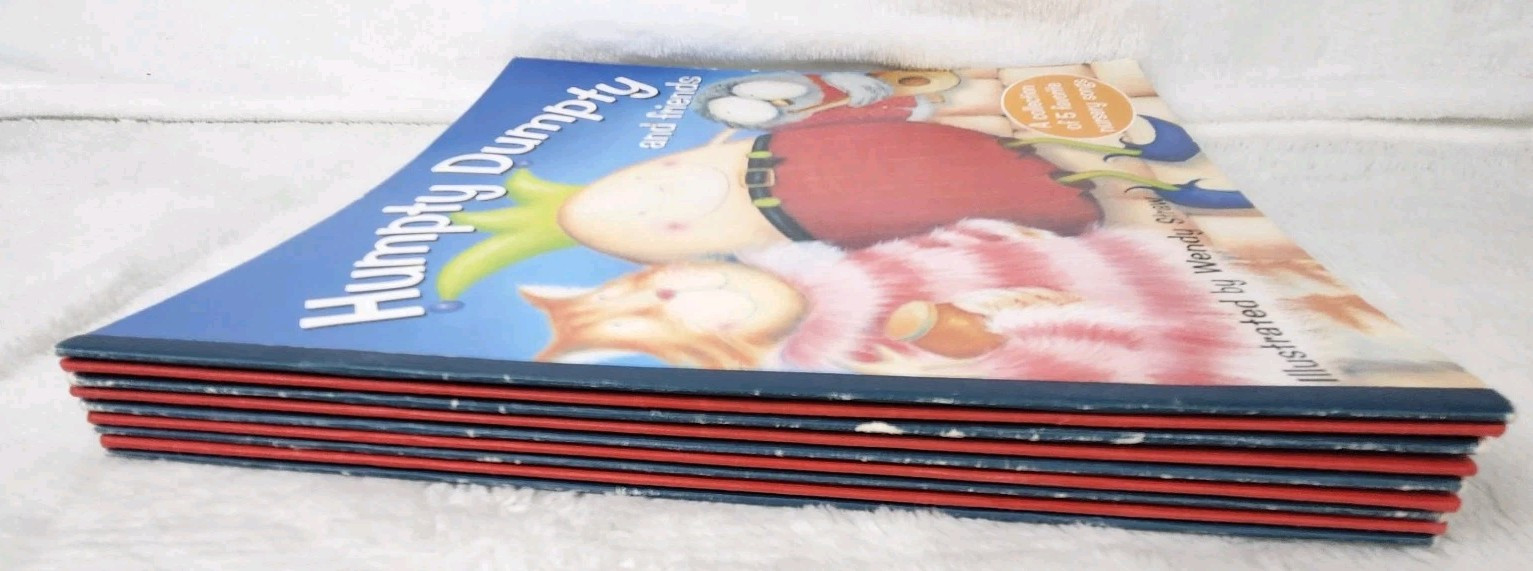 Set of 9 Nursery Rhyme books by Wendy Straw, Humpty, Old MacDonald, Wheels Etc