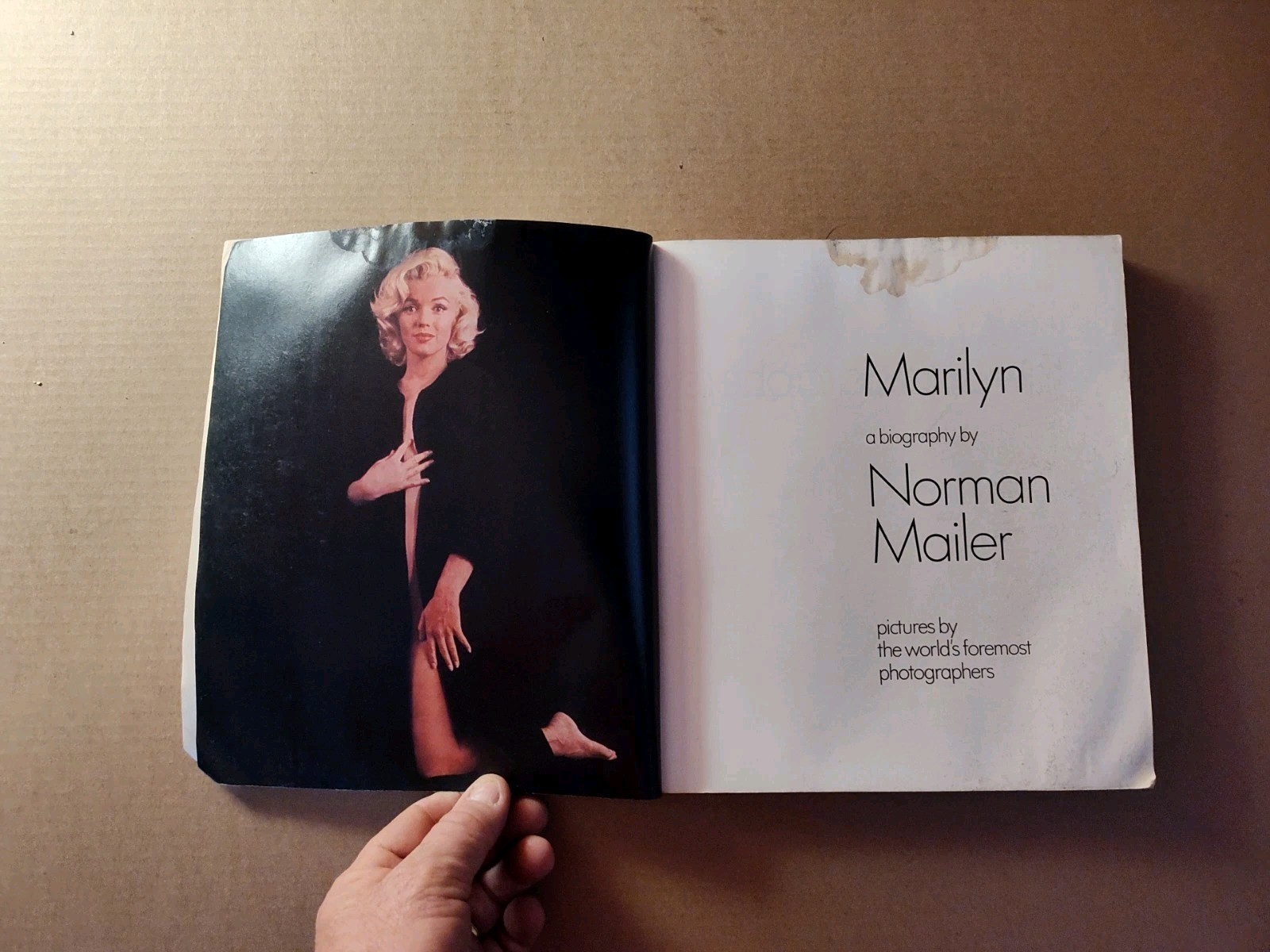 Marilyn Monroe: A Biography by Norman Mailer 1973 Hardcover Fair Condition