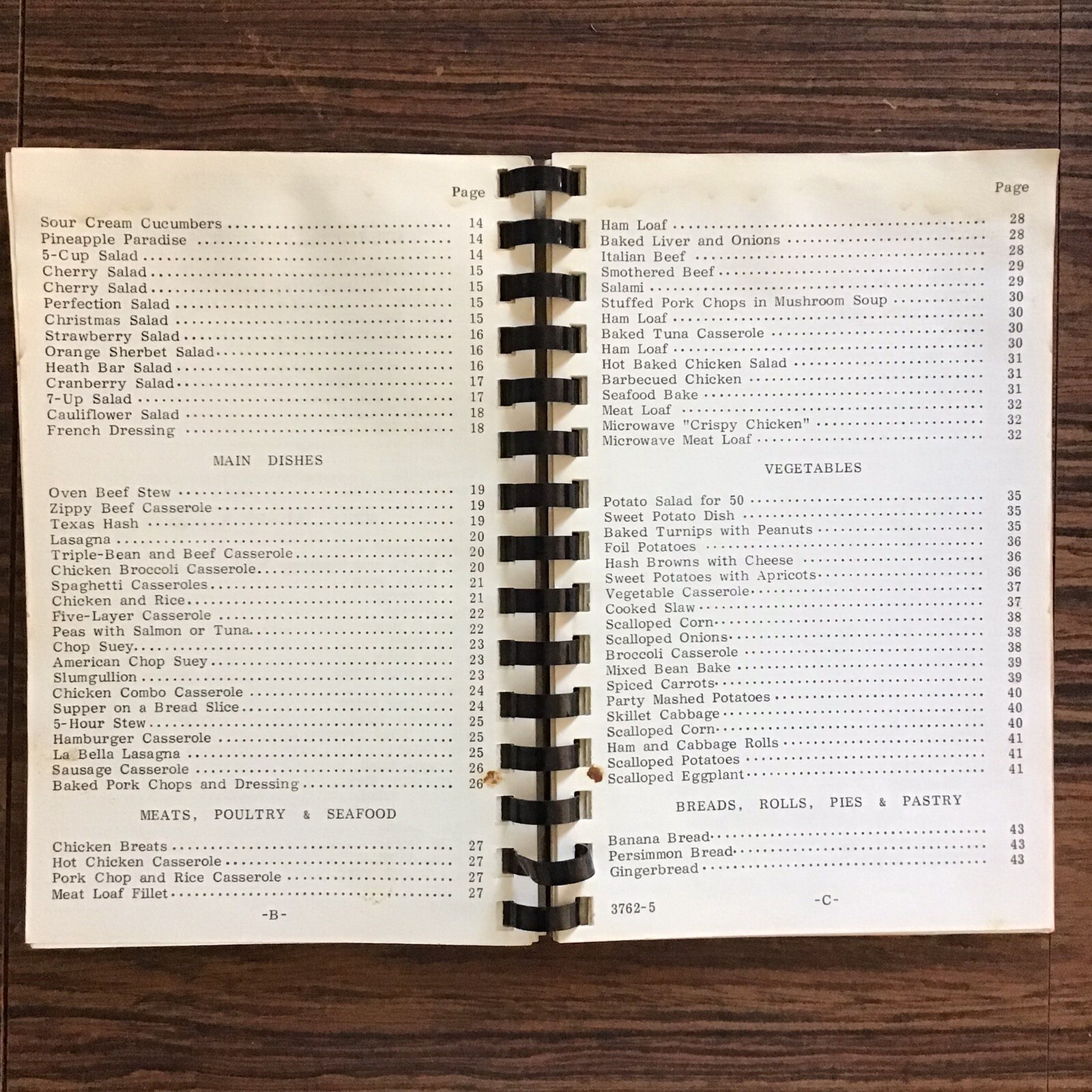 Bourbon Baptist Church Ladies Vintage 1986 Cookbook SEE INDEX PHOTOS