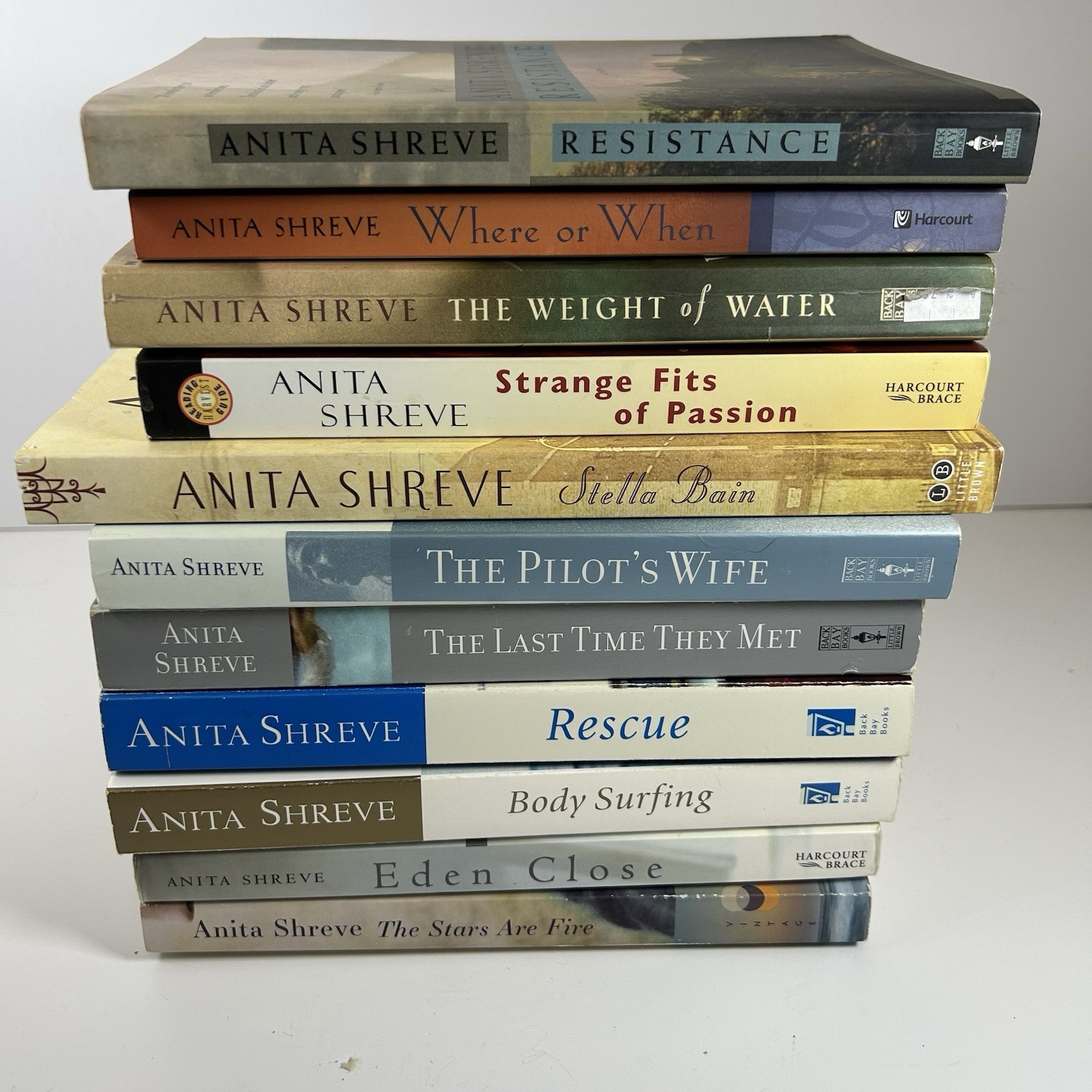 Anita Shreve Novels Fiction Lot of 21 Novels 8 Hardcover 11 Paperbacks