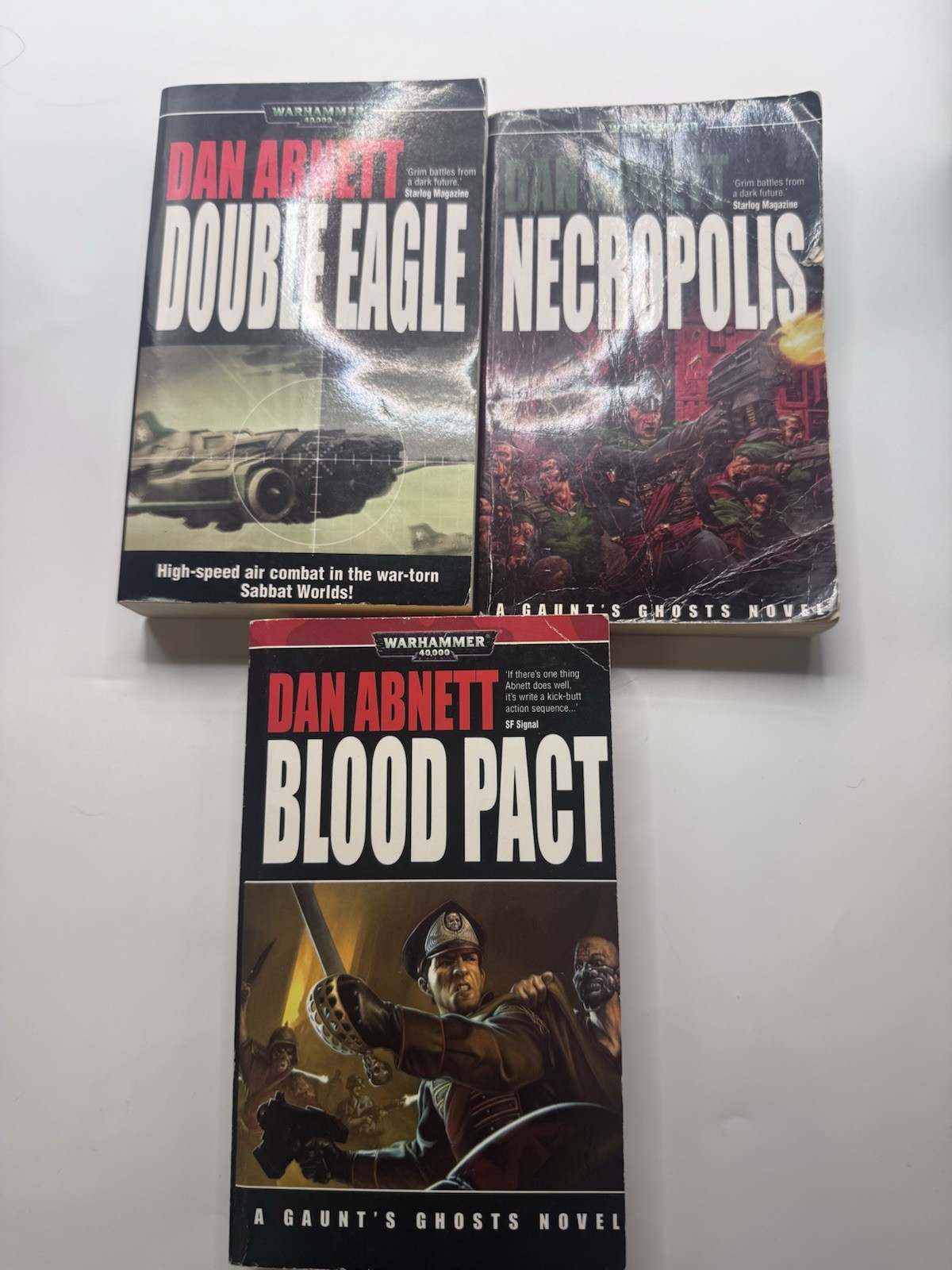Warhammer 40K Dan Abnett Lot 3 Necropolis Blood Pact Double Eagle Gaunts Ghosts