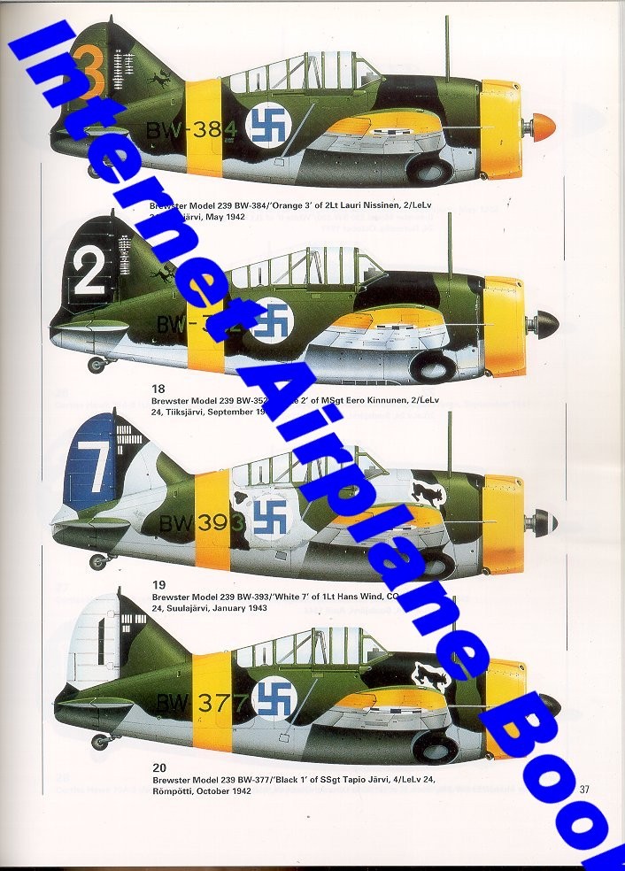 OSPREY AOA 23 FINNISH ACES OF WORLD WAR 2 FINLAND LLv BUFFALO Bf109G MS.406 HAWK