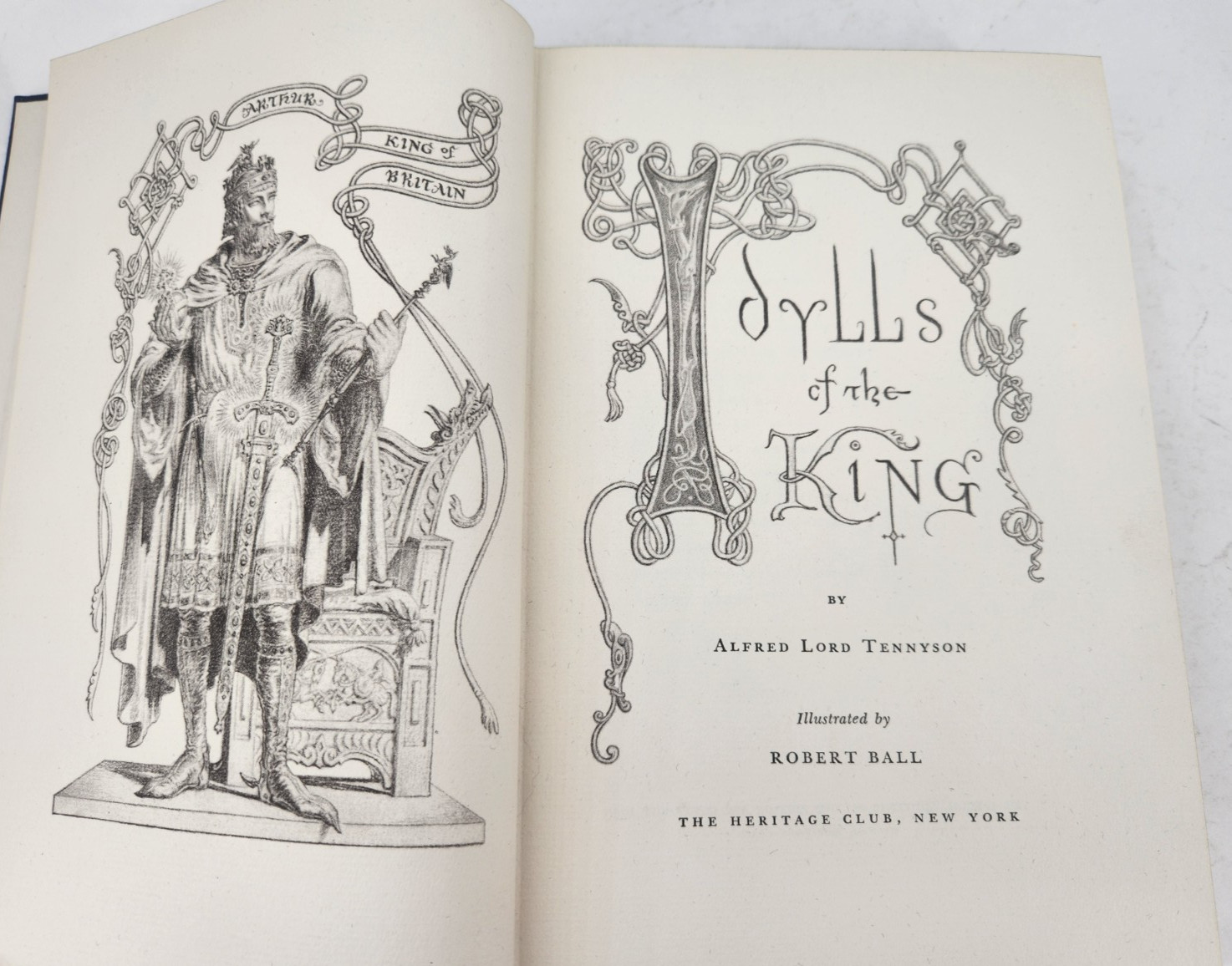Idylls Of The King Alfred Lord Tennyson 1939 Heritage Press Slipcase Vintage HC