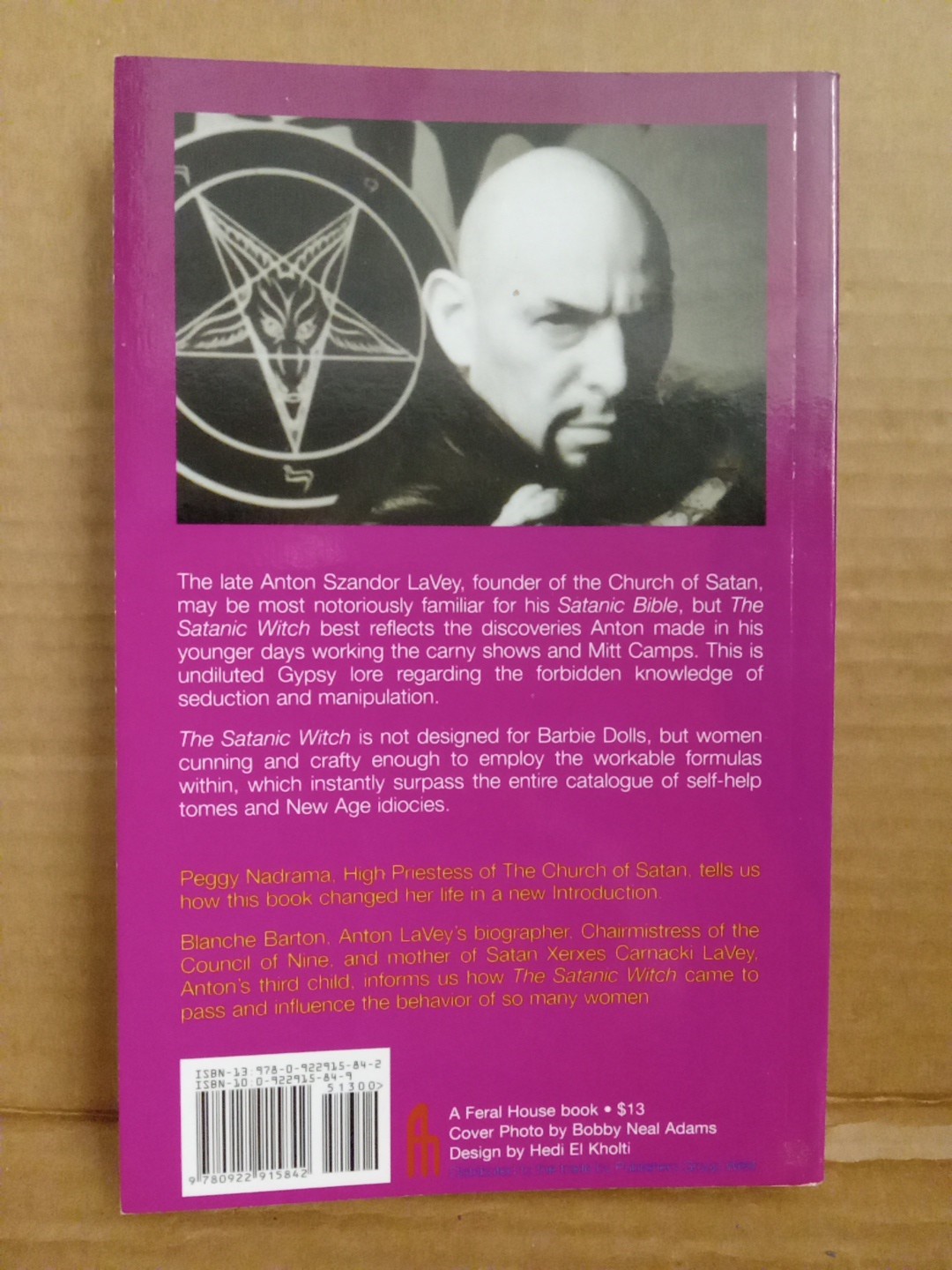 Satanic Witch by Anton Szandor LaVey (2003, Trade Paperback)