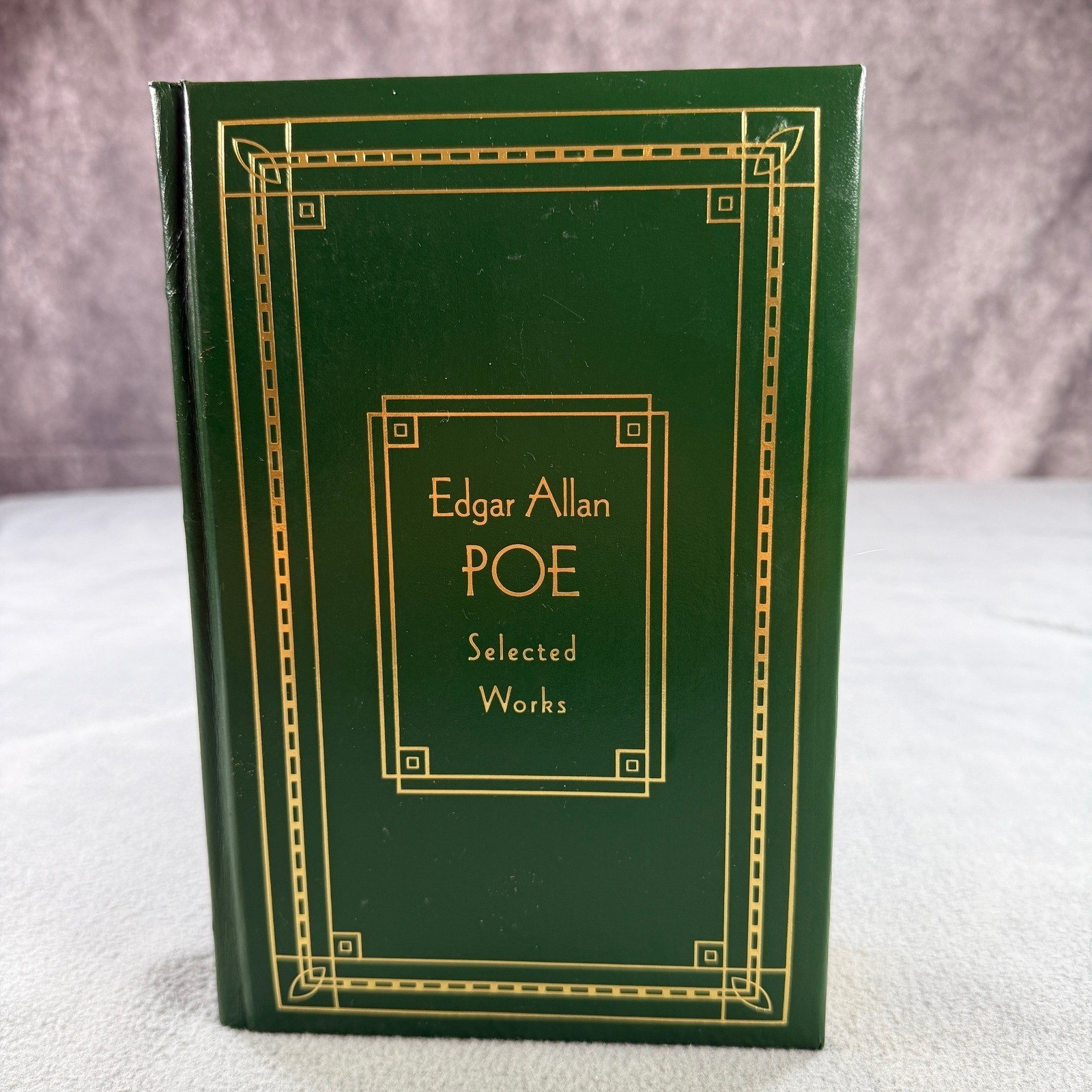 Edgar Allan Poe Selected Works Gramercy Literary Classics Green Gold Gilt Book