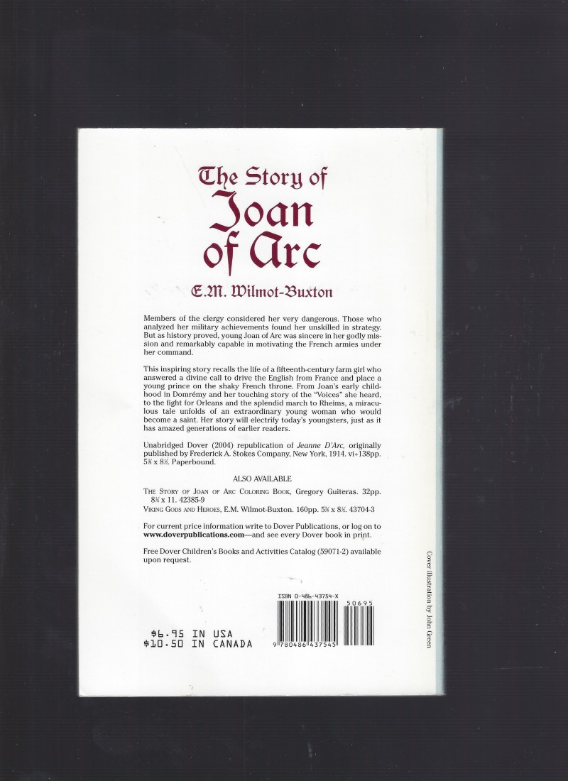 The Story of Joan of Arc (Dover Children&rsquo;s Classics) Softcover Book of 138 pages