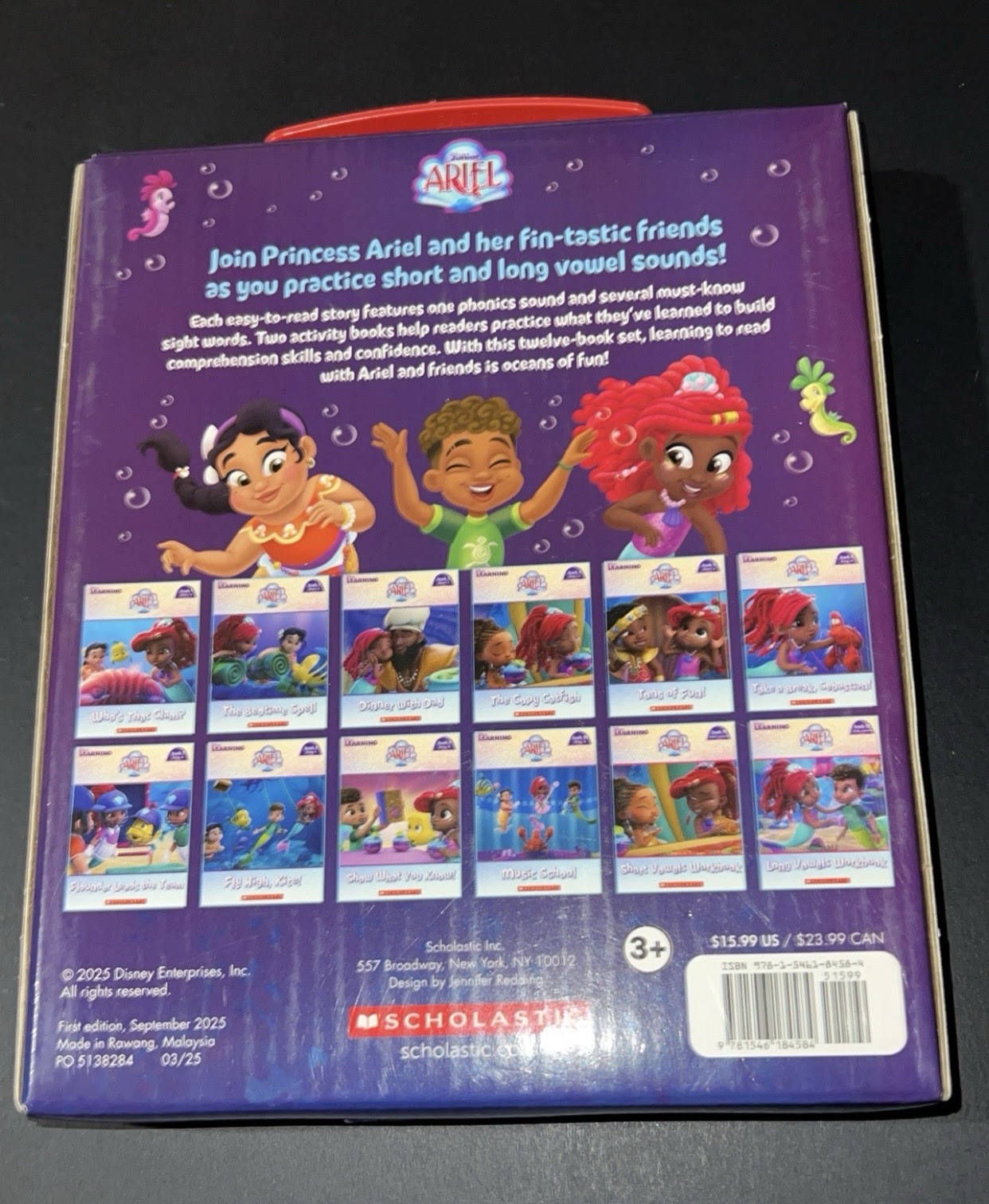 Disney Junior Ariel Phonics Fun 12 Book Set Scholastic Reading Learning