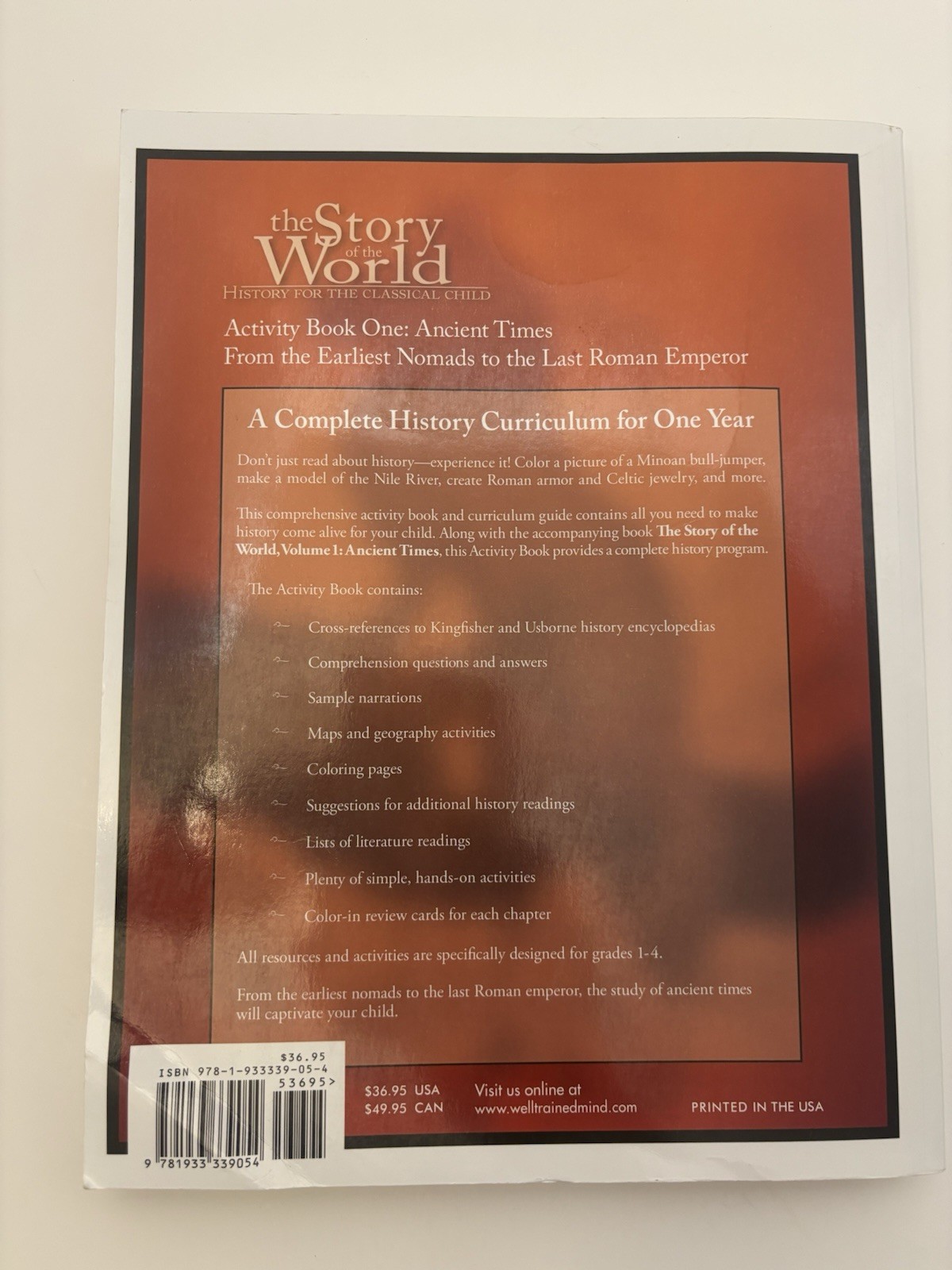 The Story Of The World: History For The Classical Child Activity Book 1: Ancient