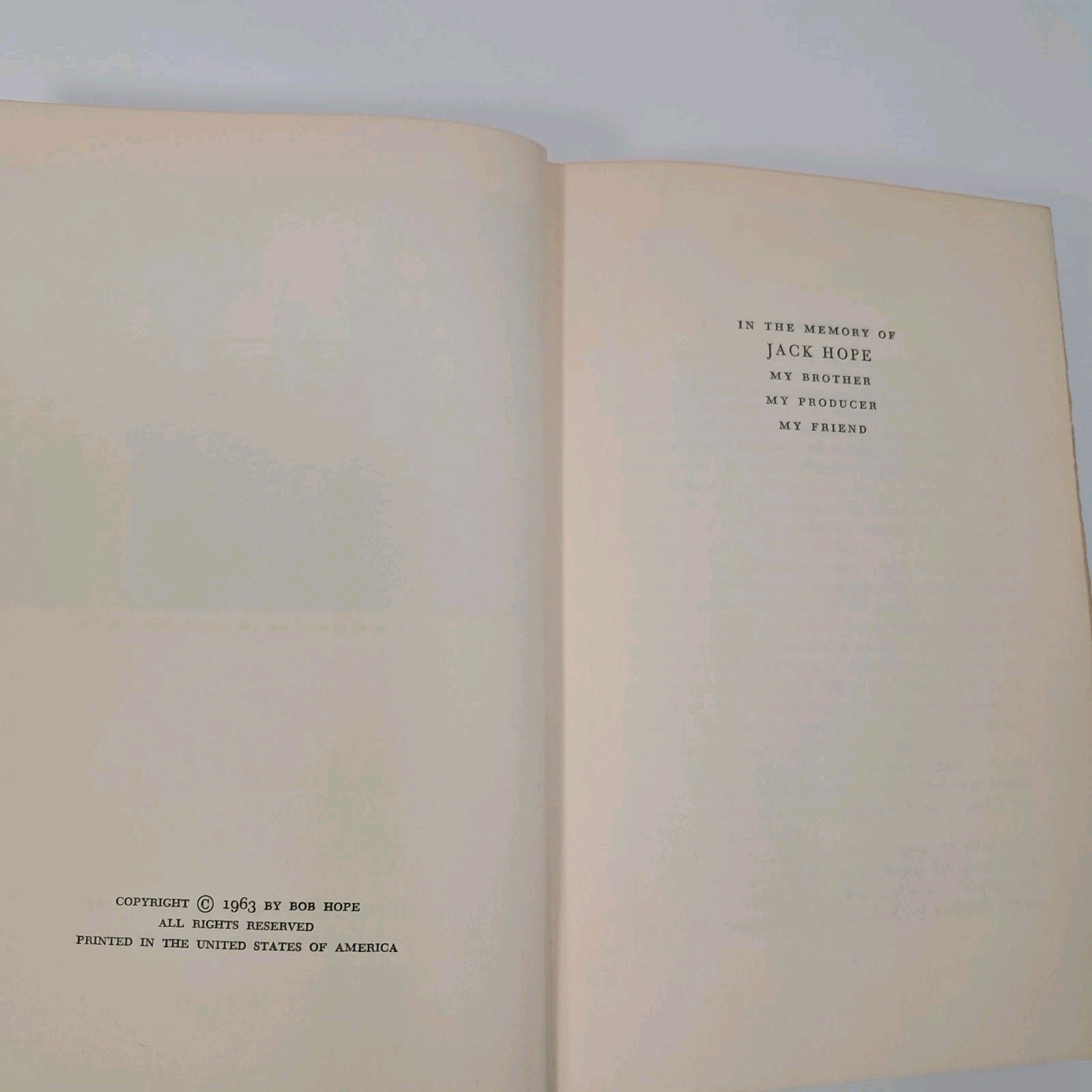 1963 BOB HOPE I Owe Russia $1200 1st Edition Hardcover Book W/ Dust Jacket Vtg