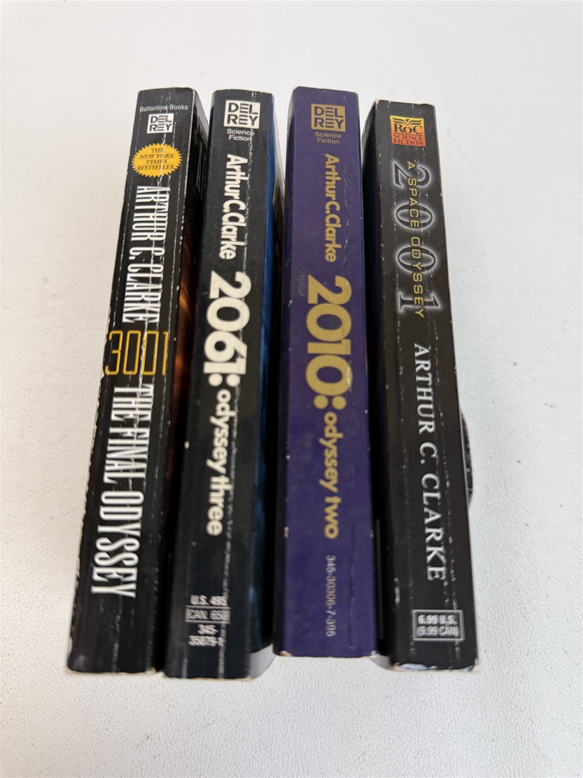 Arthur C Clarke Lot All 4 2001 A Space Odyssey 2010 2061 3001 Final Odyssey