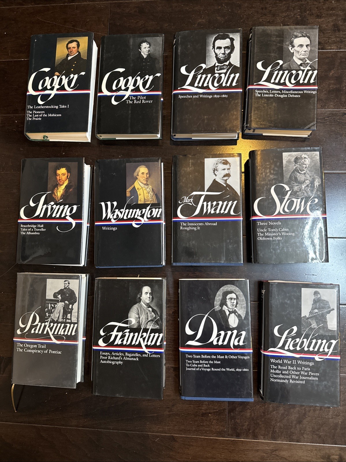 The Library of America Books Lot of 12 Cooper Irving Stowe Dana Stowe Lincoln