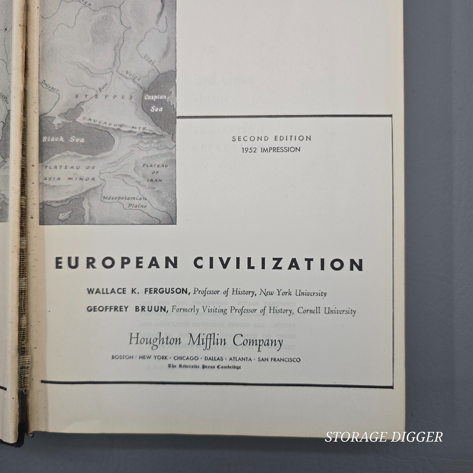 A Summary of European Civilization Wallace K. Ferguson 2nd Edition 1952 HC Book