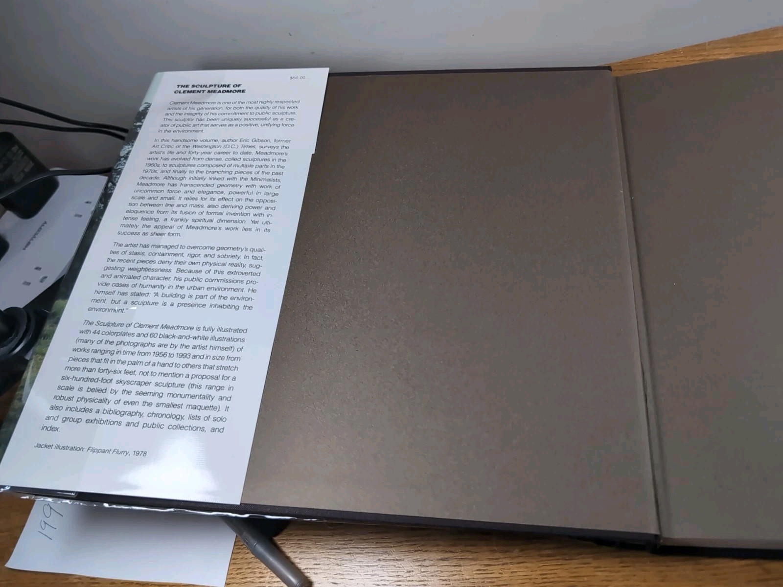 Sculpture of Clement Meadmore by Eric Gibson (1994, Hardcover)