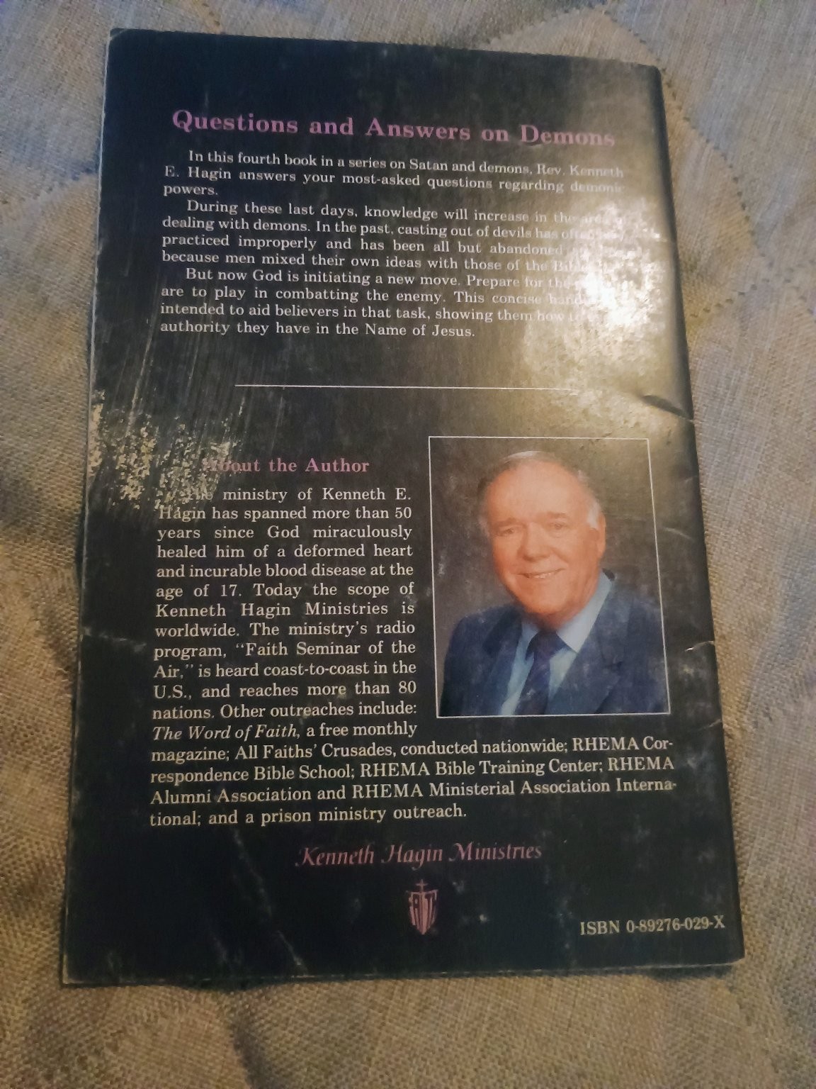 Bible Answers to Man&rsquo;s Questions on Demons Kenneth Hagin Christian RHEMA