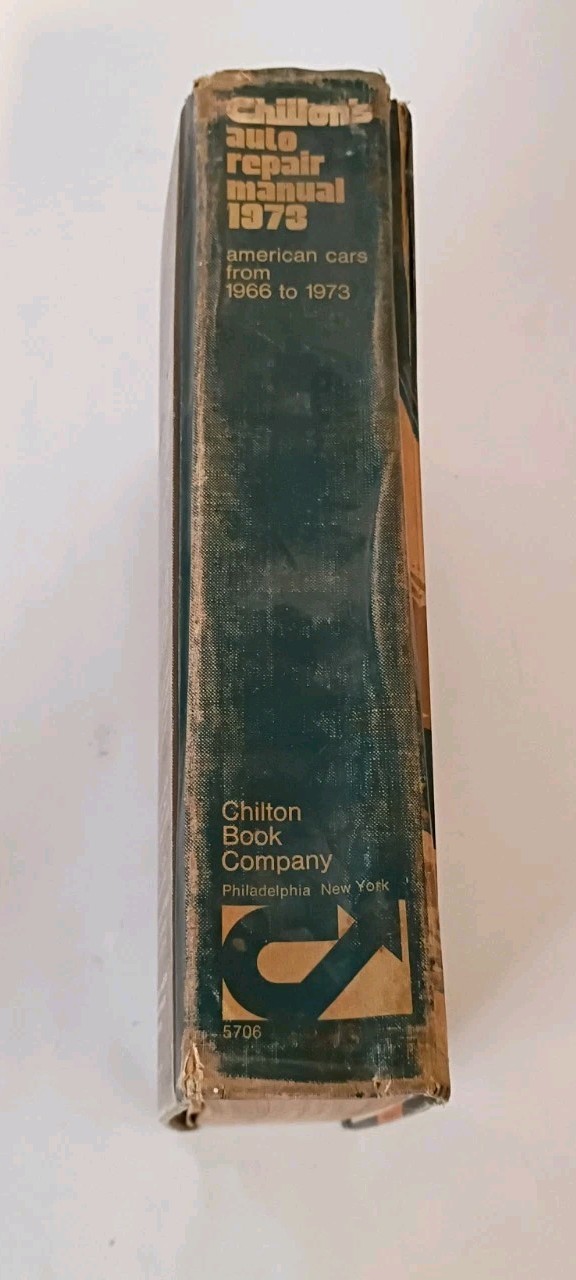 Chilton&rsquo;s Auto Repair Manual Book; American Cars from 1966 to 1973