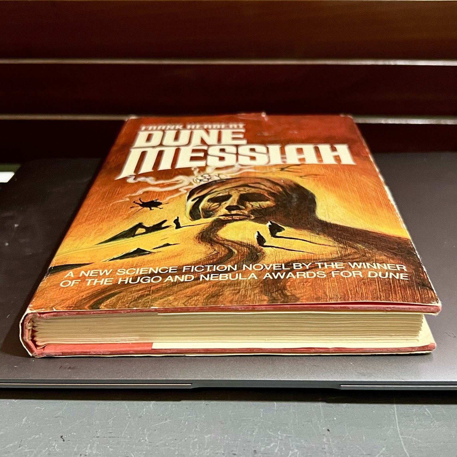 Dune Messiah By Frank Herbert 1969 BCE HCDJ Gutter code H17 Hardcover Book Club