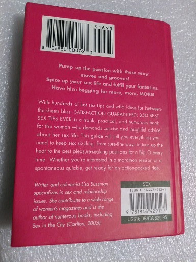 Satisfaction Guaranteed 350 Best Sex Tips Book Lisa Sussman Hardcover