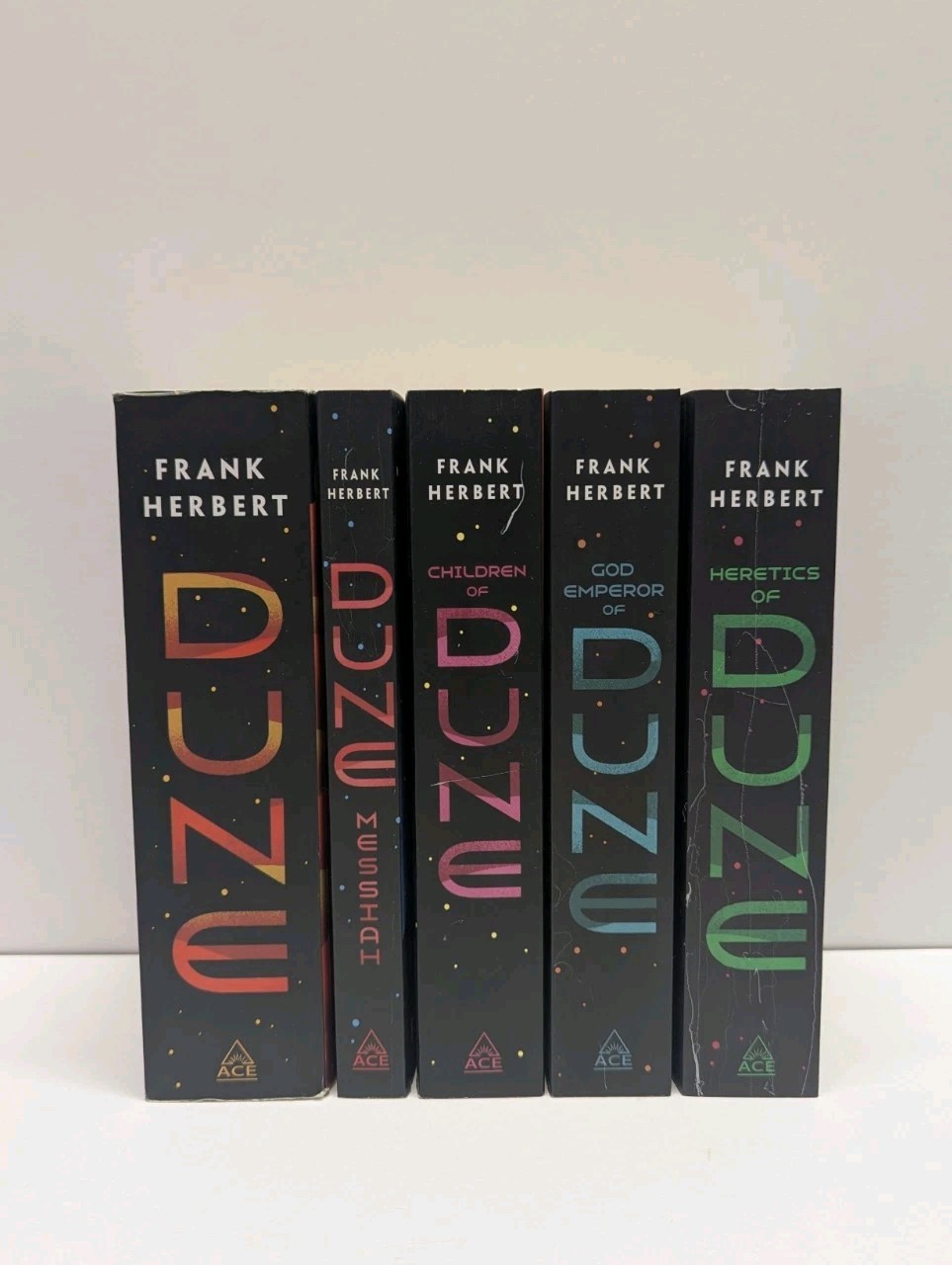 Incomplete Dune Series by Frank Herbert 5 Books Mass Market Paperback Set