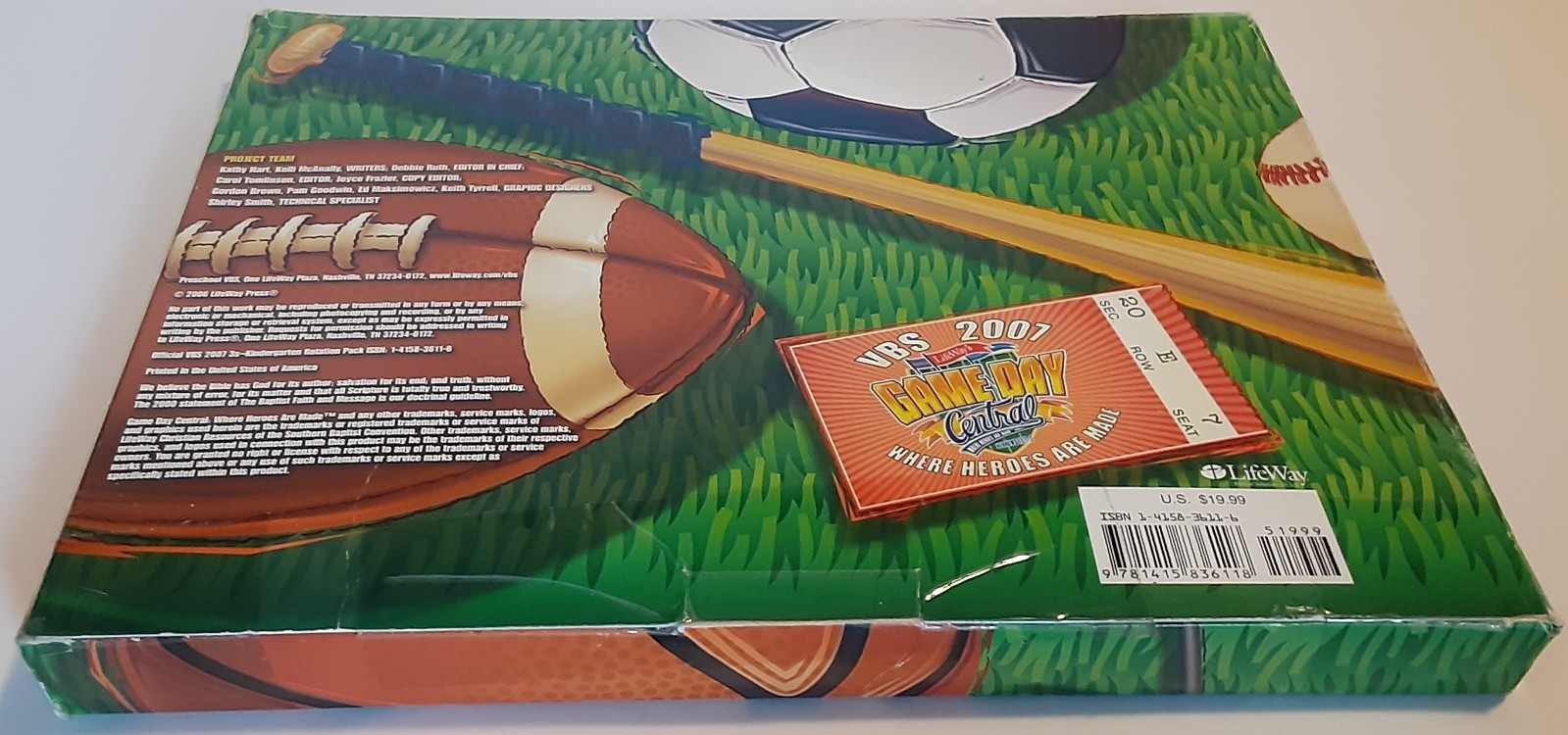 Lifeway&rsquo;s Game Day Central 2007 VBS 3s Kindergarten Rotation Pack DVD/CD/CD-Rom