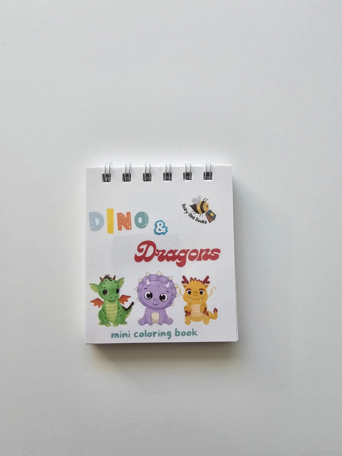 Dino and Dragons Mini Coloring Book for kids and Adults. Mini Coloring Books